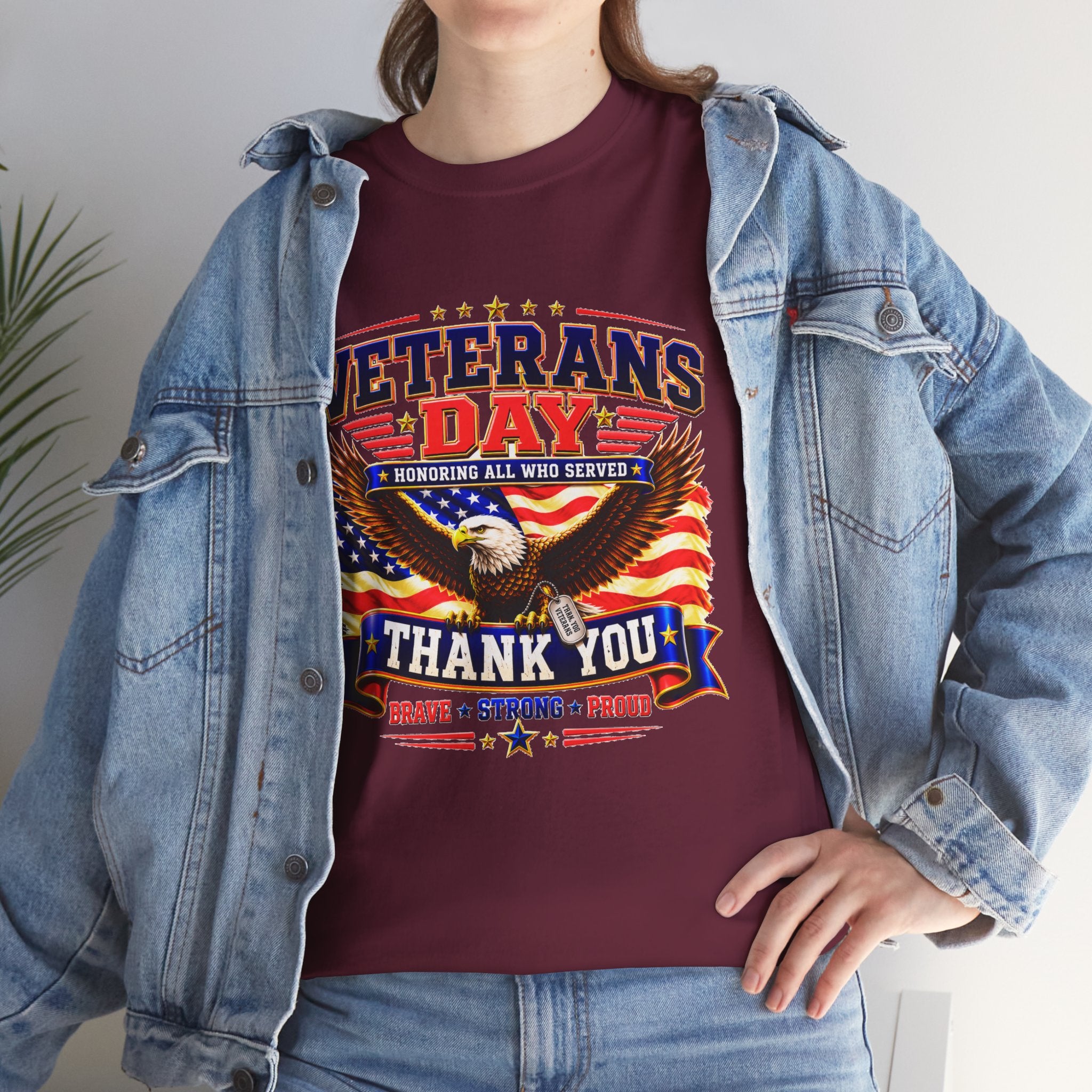Veterans Day Eagle T-Shirt – "Thank You" Patriotic Tribute Tee