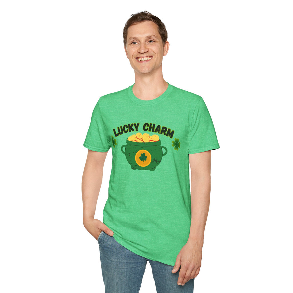 Lucky Charm T-Shirt — Pot of Gold & Shamrock St. Patrick's Day Tee