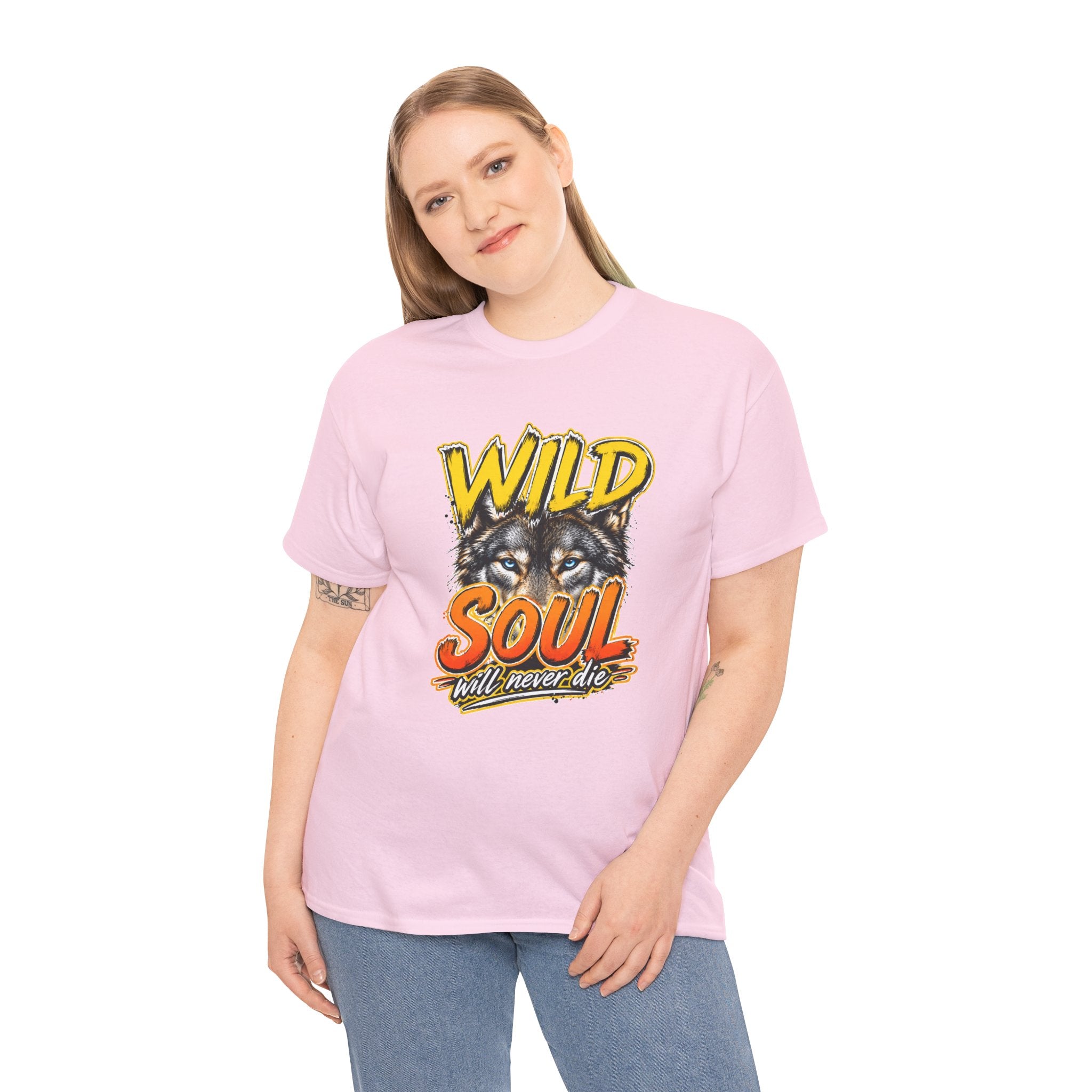 Wolf 'Wild Soul' Graphic Tee – Bold Wildlife Shirt for Nature Lovers