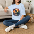 Whale Sunset T-Shirt — Ocean Jumping Humpback Tee