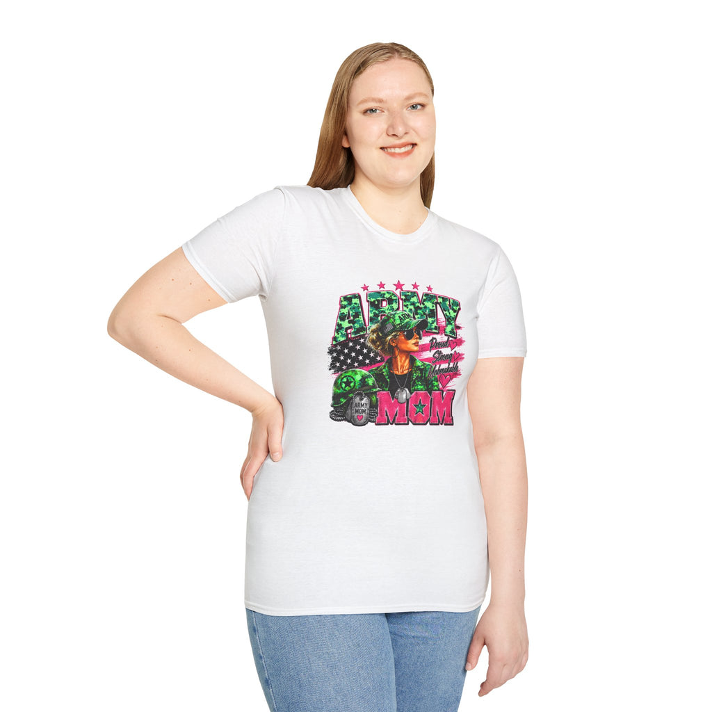 Army Mom Shirt, Military Mom T-Shirt, Army Proud Shirt, Patriotic Mom Gift, Veteran Mom Gift