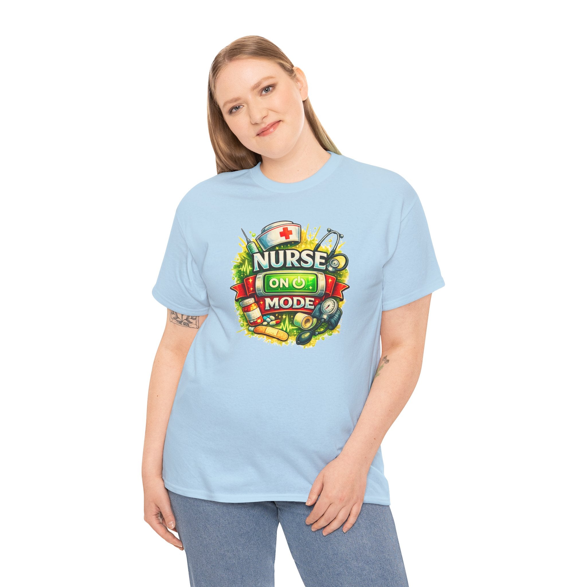 Nurse On Mode T-Shirt — Graphic Nursing Tee for Nurses & Healthcare Workers