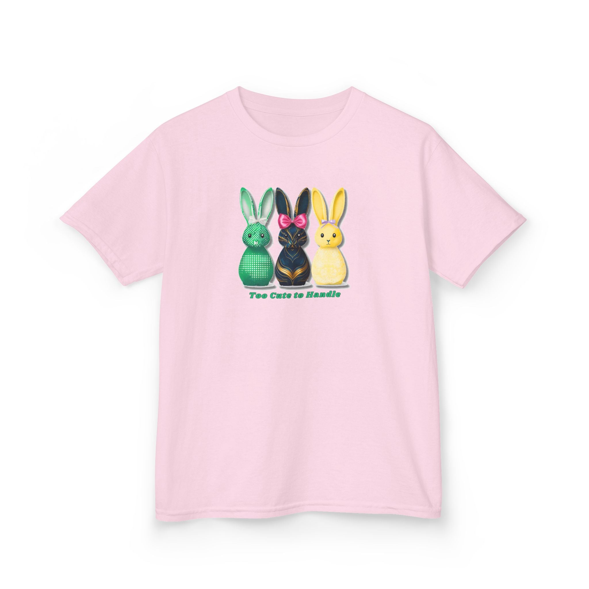 Kids Tee — Colorful Bunny Trio "You Color Me Beautiful" Easter Shirt