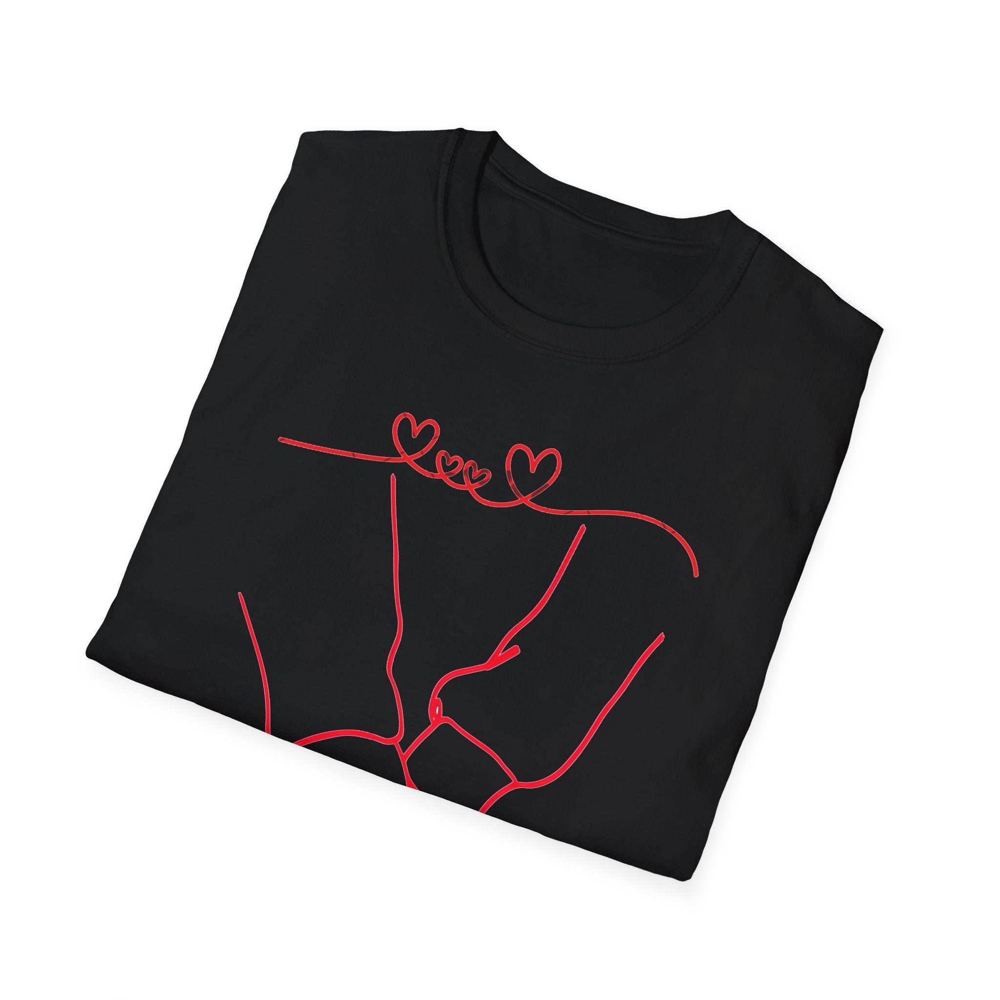 Couple Holding Hands Shirt, Matching Couple Gift, Minimalist Love Line Art T Shirt, Romantic Anniversary Gift for Him Her, Valentines Day Shirt
