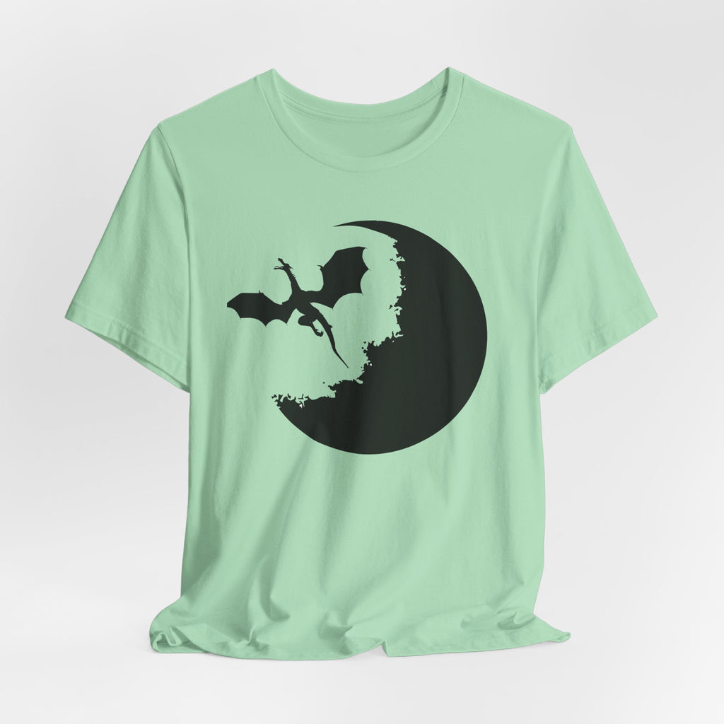 Bat Silhouette Moon T-Shirt — Gothic Halloween Tee