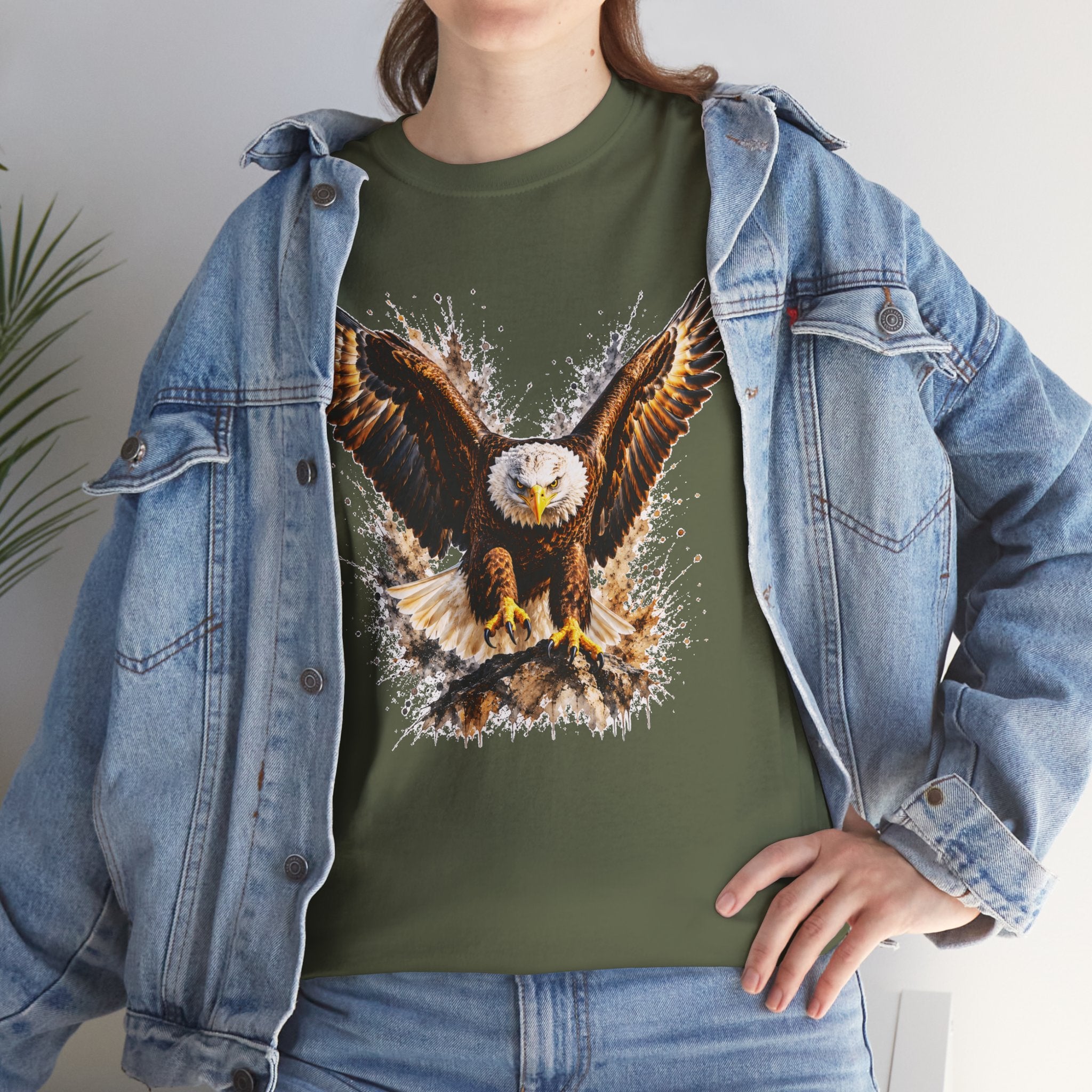 Majestic Bald Eagle T-Shirt, Eagle Graphic Tee, Patriotic Wildlife Shirt, Unisex Bird Lover Tee, American Eagle Gift
