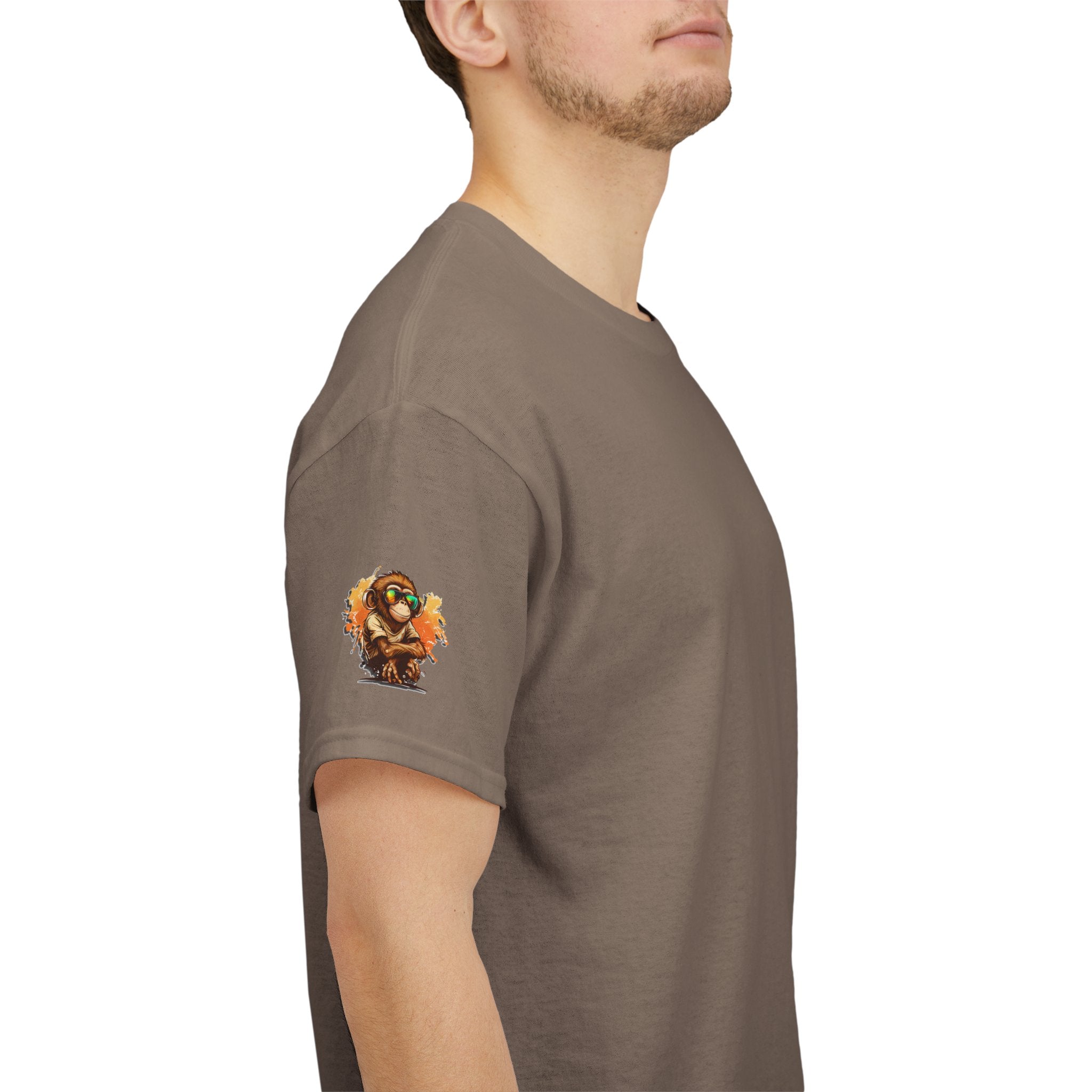 Cool Monkey T-Shirt Front Back Print | Funny Chimp Sunglasses Tee | Streetwear Graphic Shirt | Unisex Trendy Gift