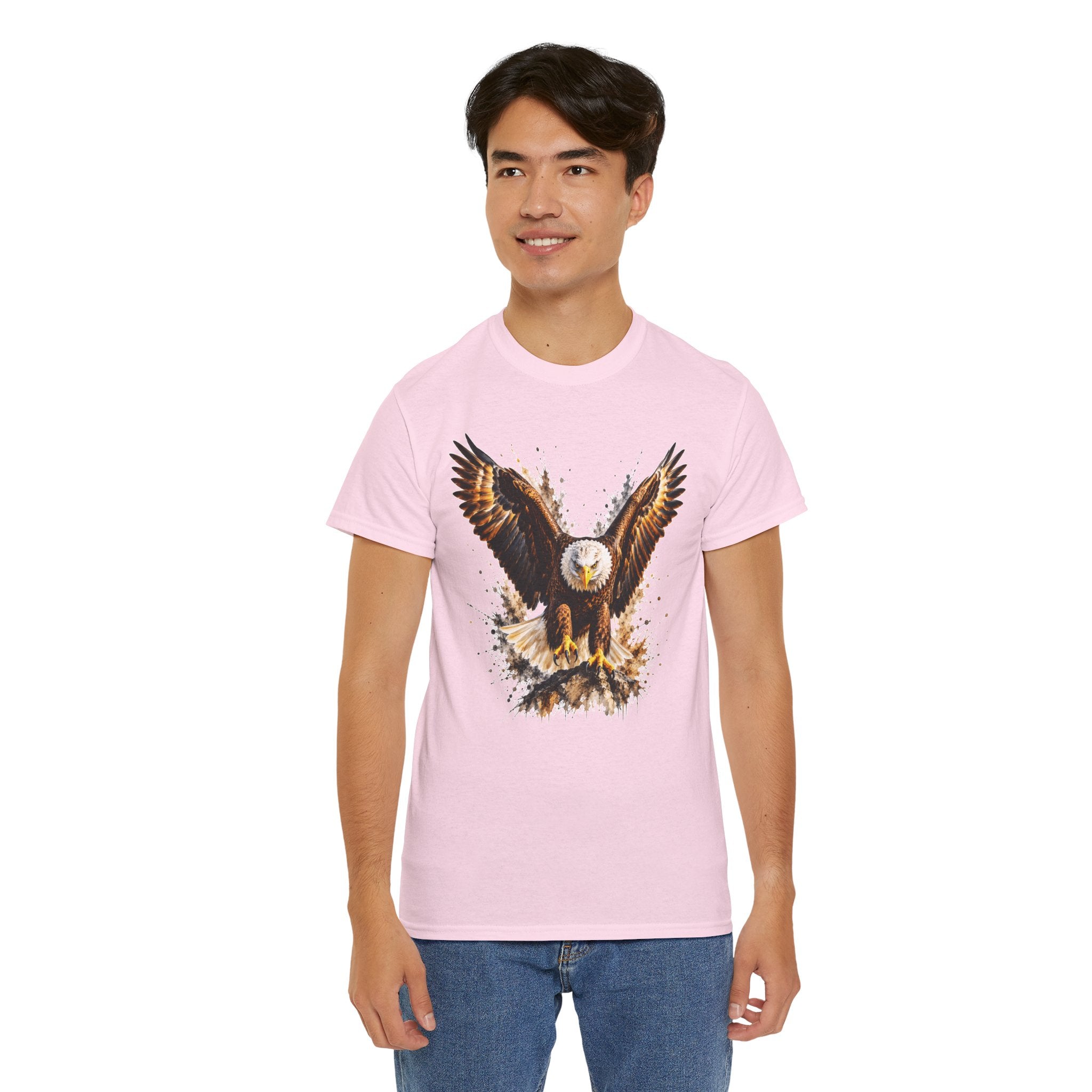 Majestic Bald Eagle T-Shirt, Eagle Graphic Tee, Patriotic Wildlife Shirt, Unisex Bird Lover Tee, American Eagle Gift