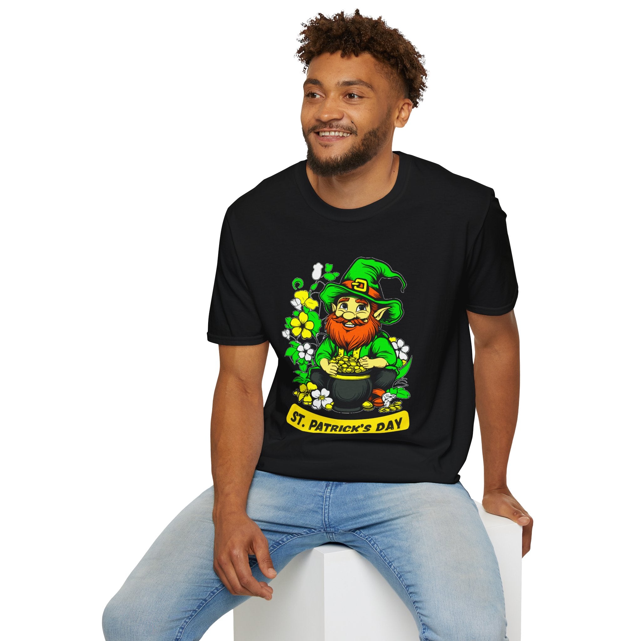 Lucky Leprechaun with Pot of Gold T-Shirt | St. Patrick's Day