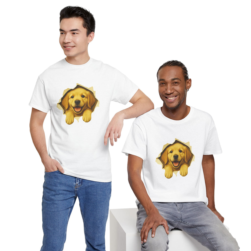 Golden Retriever Peekaboo Shirt, Cute Dog Lover T-Shirt, Funny Puppy Tee, Golden Retriever Gift, Pet Lover Graphic Shirt
