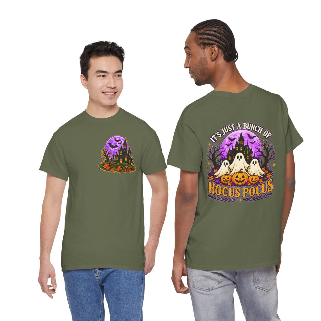 Hocus Pocus Halloween Shirt | Ghost & Pumpkin Front Back Tee