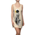 Boho Aesthetic Dress | Minimalist Female Art T-Shirt Dress