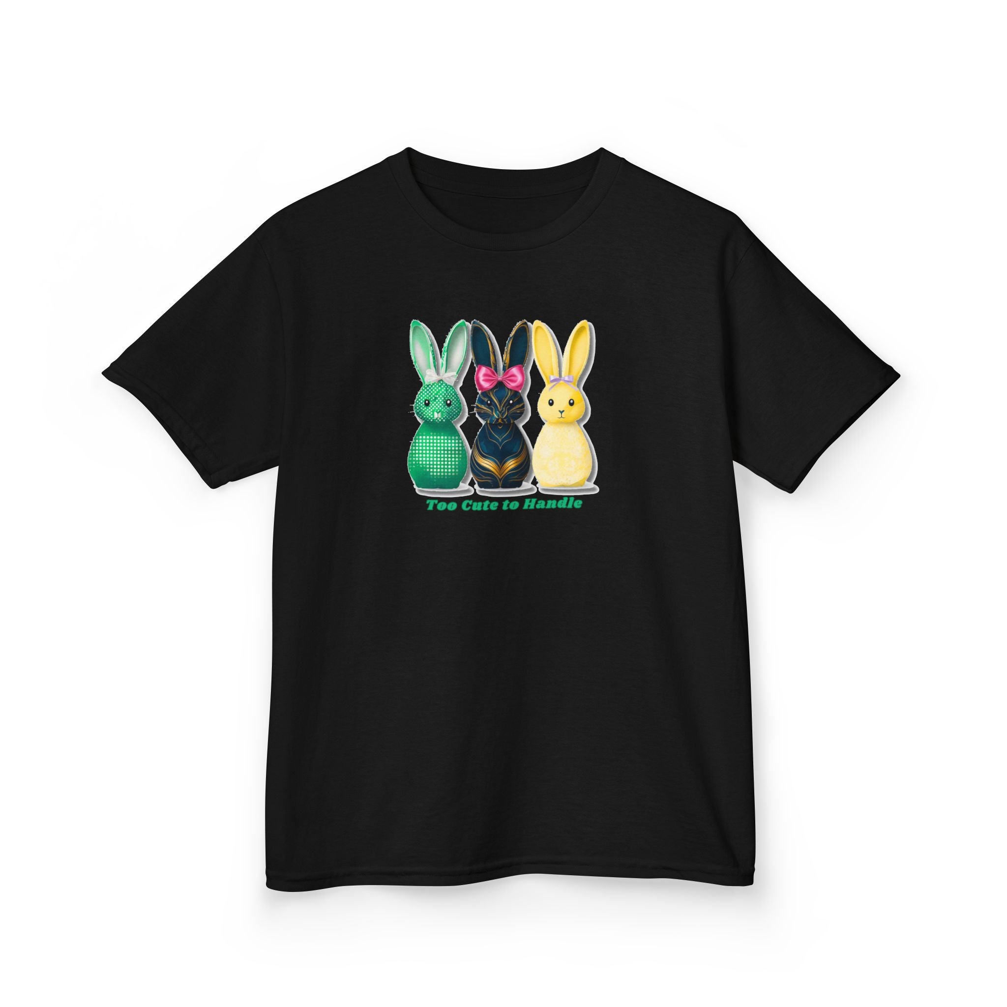 Kids Tee — Colorful Bunny Trio "You Color Me Beautiful" Easter Shirt