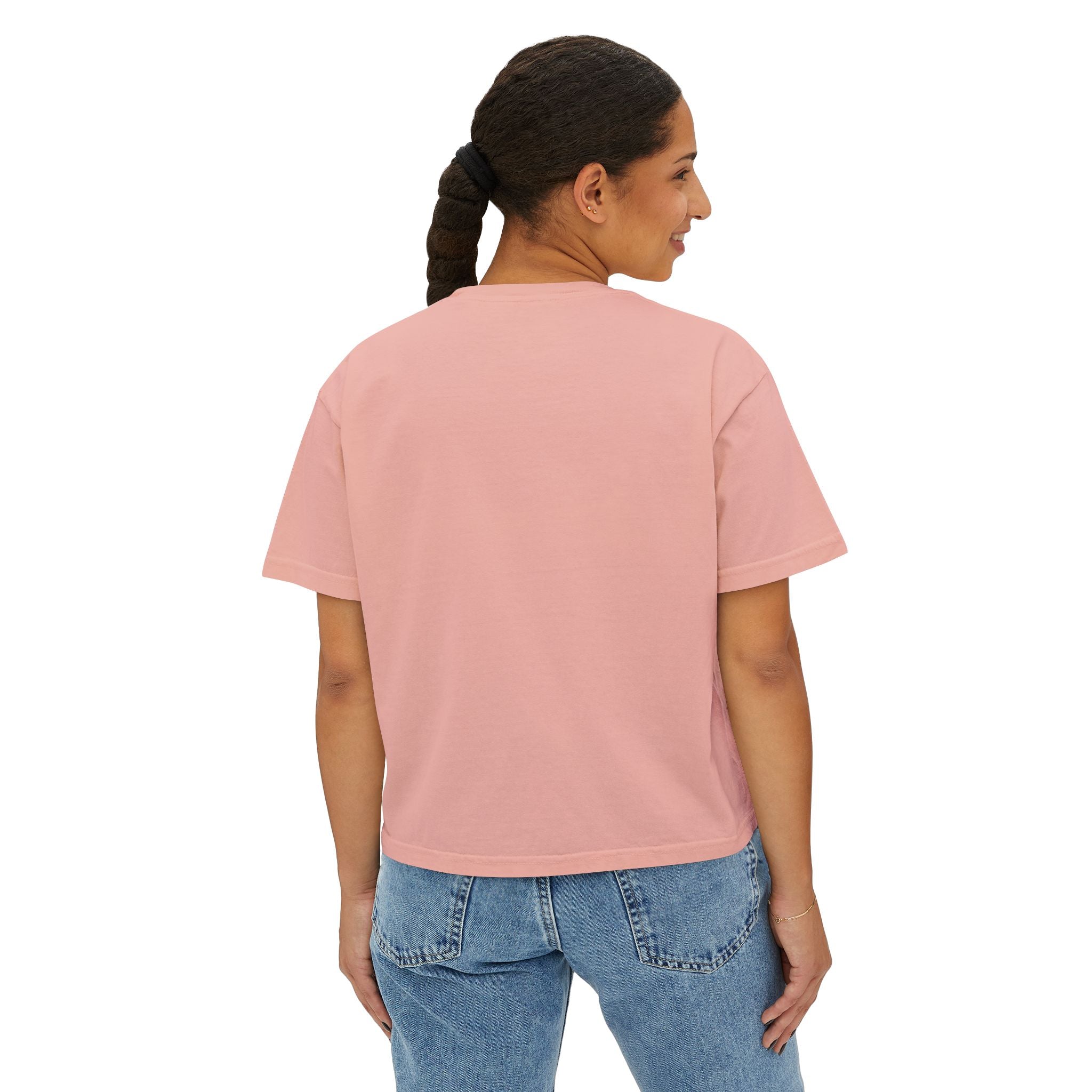 Wild Heart Rose T-Shirt for Women Vintage Floral Boxy Tee
