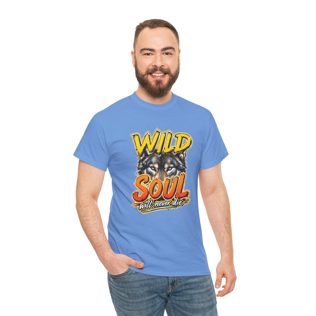 Wolf 'Wild Soul' Graphic Tee – Bold Wildlife Shirt for Nature Lovers