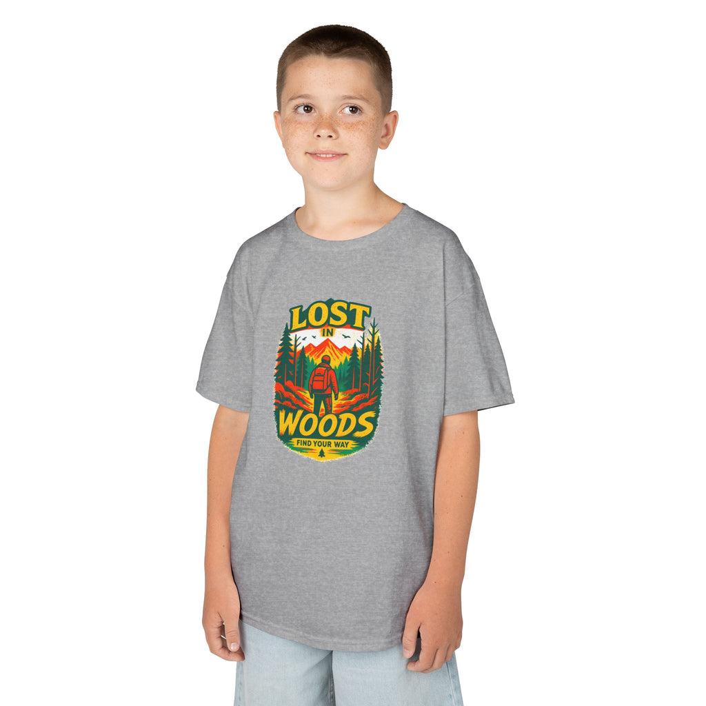 Kids Lost in Woods Shirt | Camping Adventure Tee | Nature Graphic T-Shirt