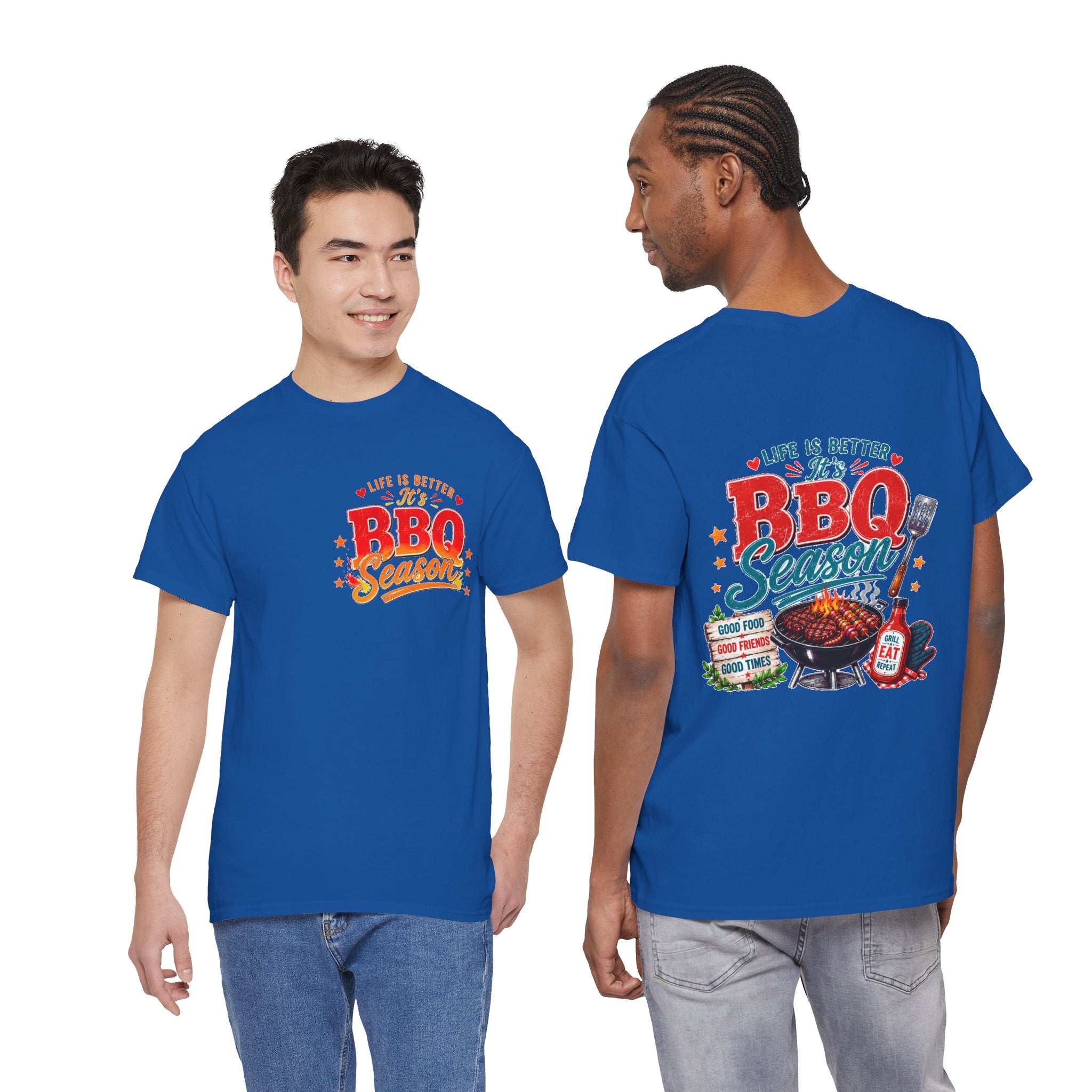 BBQ Season T-Shirt | Life Is Better It's BBQ Season Tee | Funny Grill Shirt | Summer Cookout Tee | Barbecue Lover Gift | Backyard BBQ Shirt