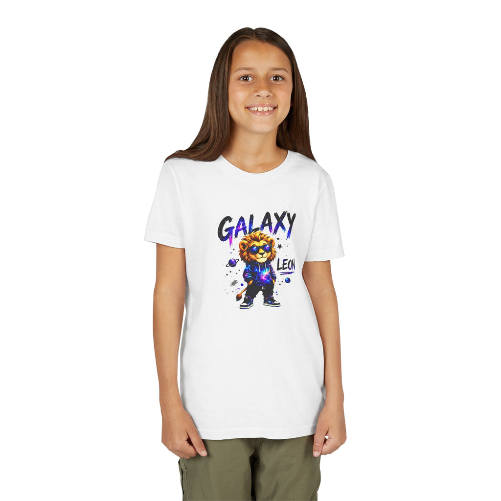 Galaxy Leon Youth T-Shirt, Space Lion Shirt for Kids, Cosmic Animal Tee, Galaxy Lion Graphic Tee, Colorful Kids Shirt, Boys Girls Unisex Tee, Gift for Kids
