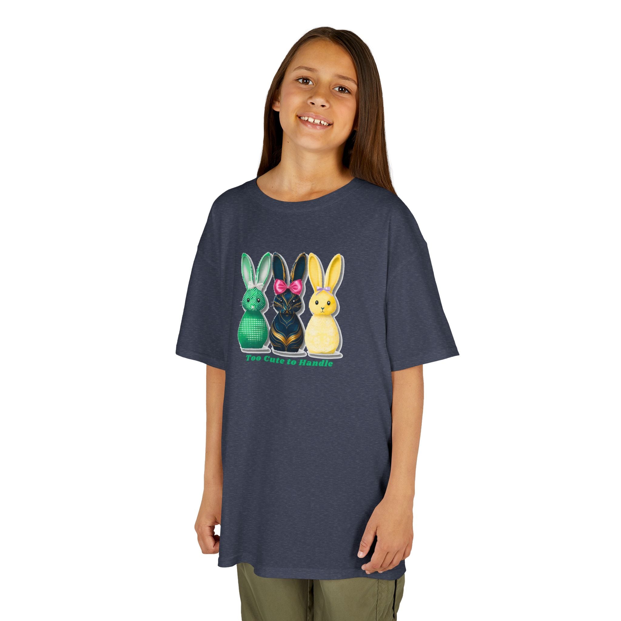 Kids Tee — Colorful Bunny Trio "You Color Me Beautiful" Easter Shirt