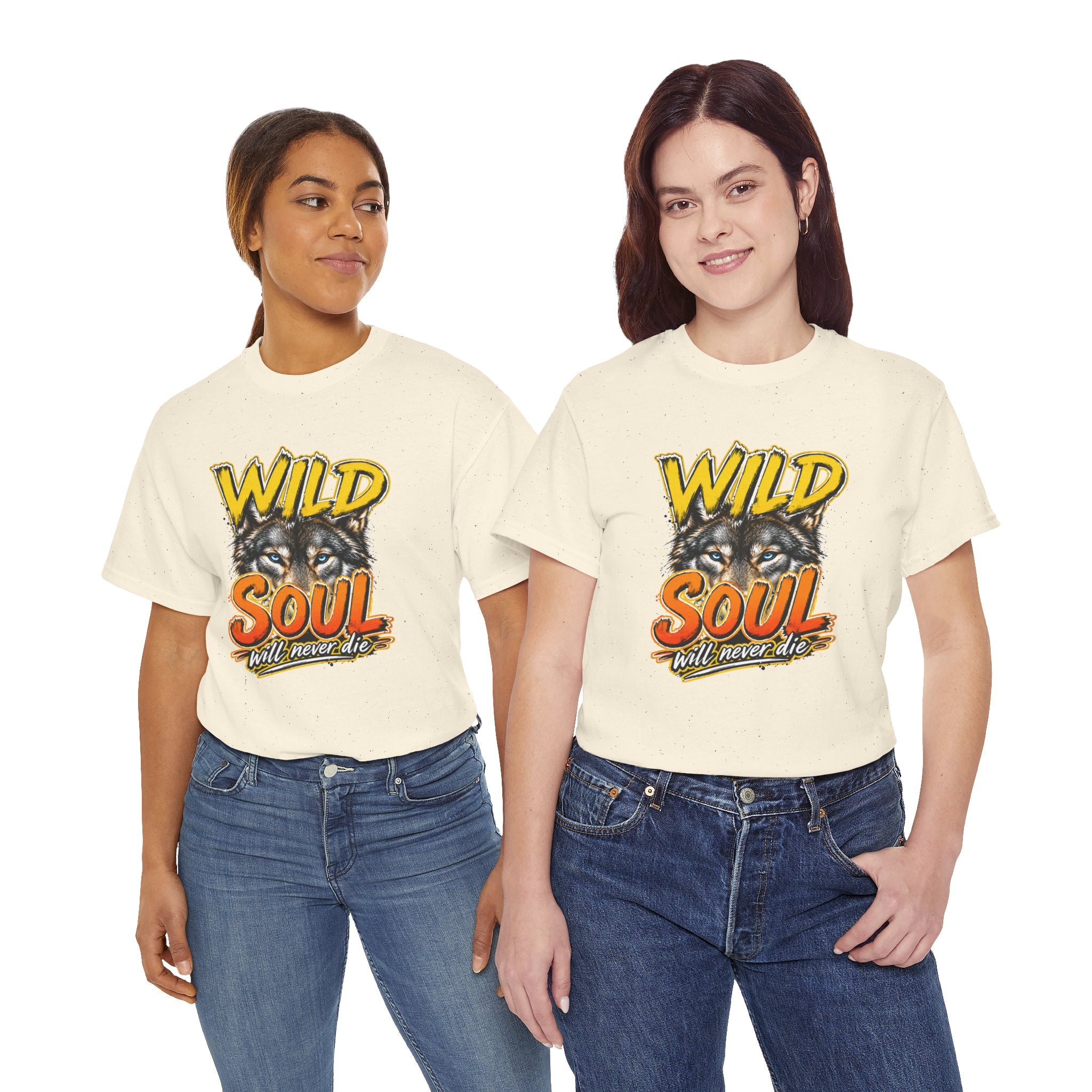 Wolf 'Wild Soul' Graphic Tee – Bold Wildlife Shirt for Nature Lovers