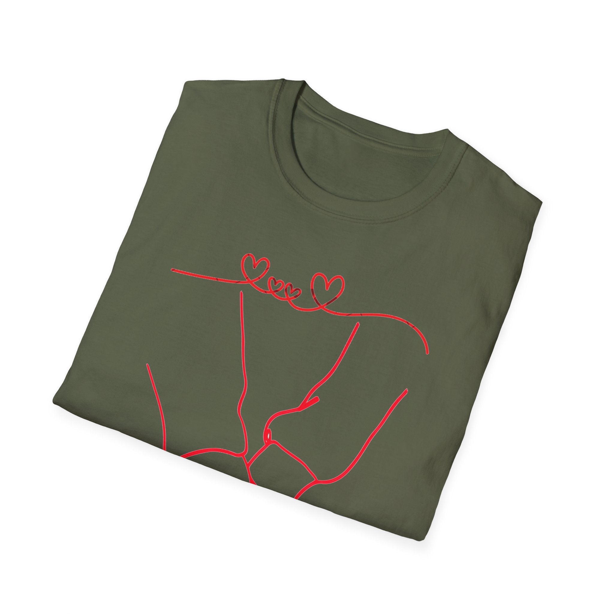 Couple Holding Hands Shirt, Matching Couple Gift, Minimalist Love Line Art T Shirt, Romantic Anniversary Gift for Him Her, Valentines Day Shirt