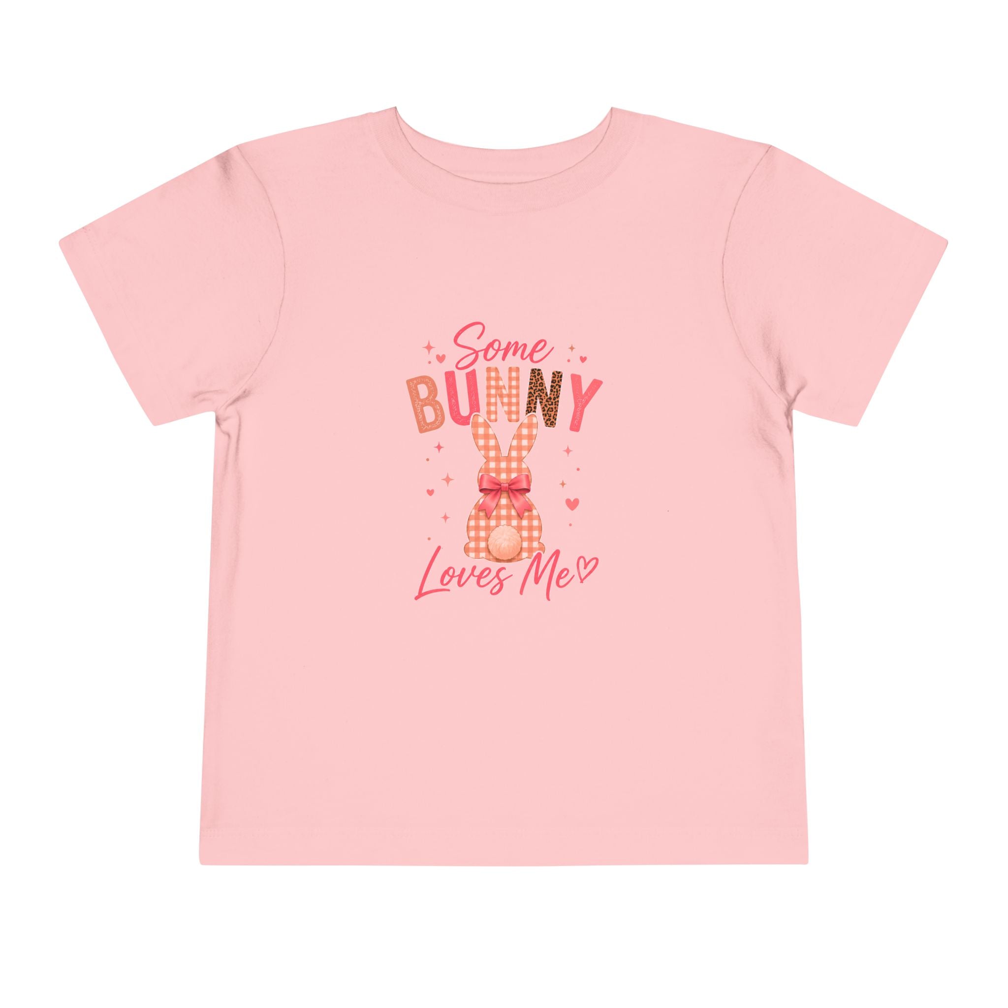 Toddler Tee -Some Bunny Loves Me Pink Easter Bunny Shirt