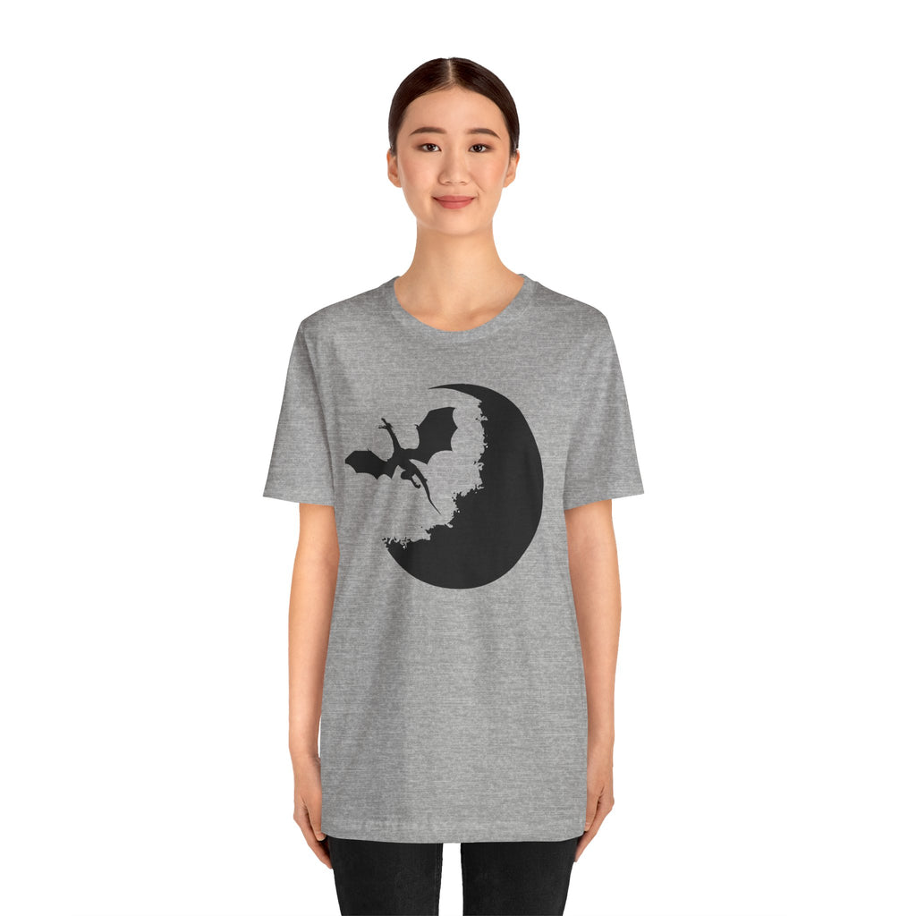 Bat Silhouette Moon T-Shirt — Gothic Halloween Tee
