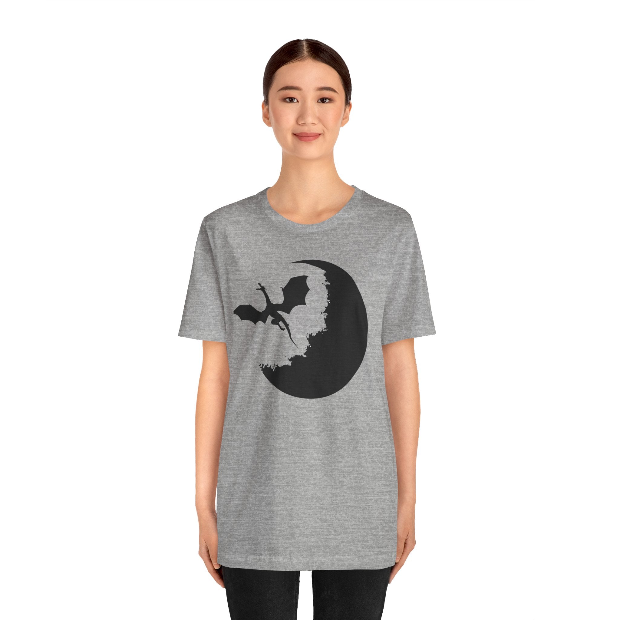 Bat Silhouette Moon T-Shirt — Gothic Halloween Tee