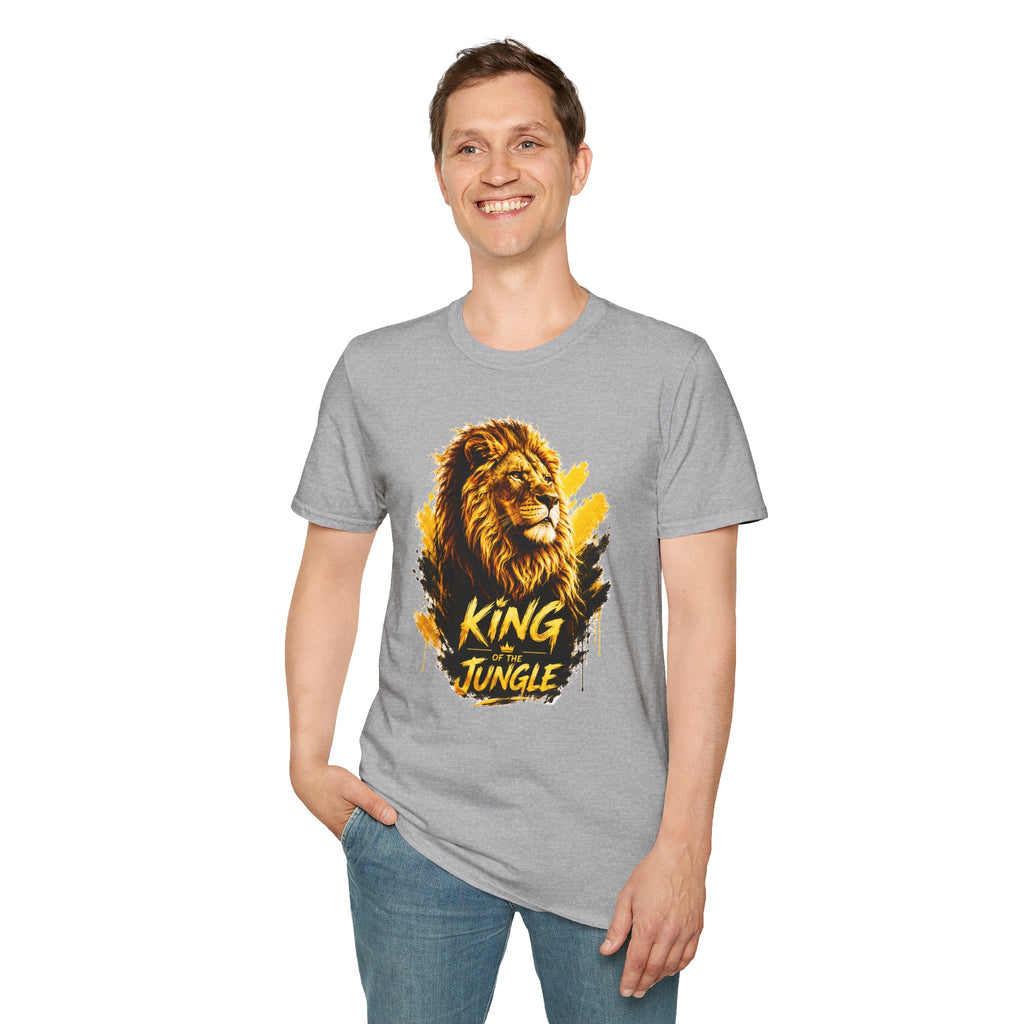 Lion Graphic T-Shirt — "King of the Jungle" Bold Wildlife Tee