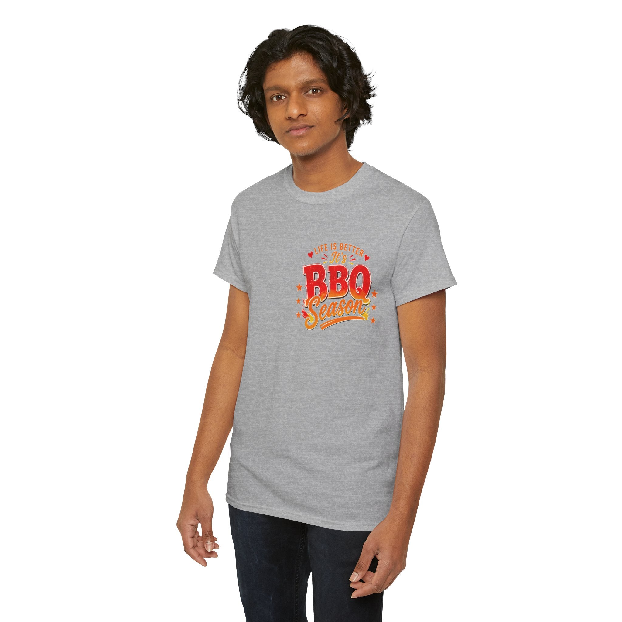 BBQ Season T-Shirt | Life Is Better It's BBQ Season Tee | Funny Grill Shirt | Summer Cookout Tee | Barbecue Lover Gift | Backyard BBQ Shirt
