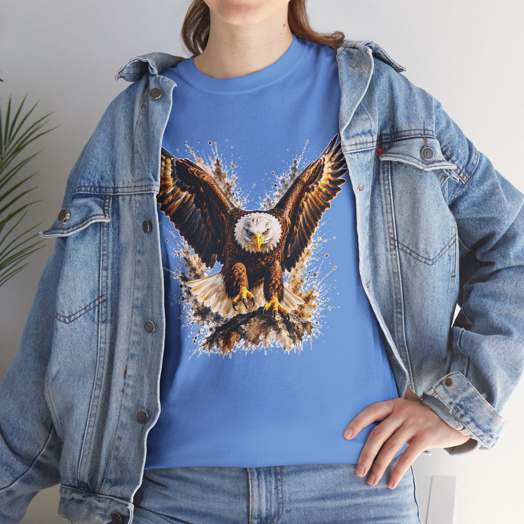 Majestic Bald Eagle T-Shirt, Eagle Graphic Tee, Patriotic Wildlife Shirt, Unisex Bird Lover Tee, American Eagle Gift