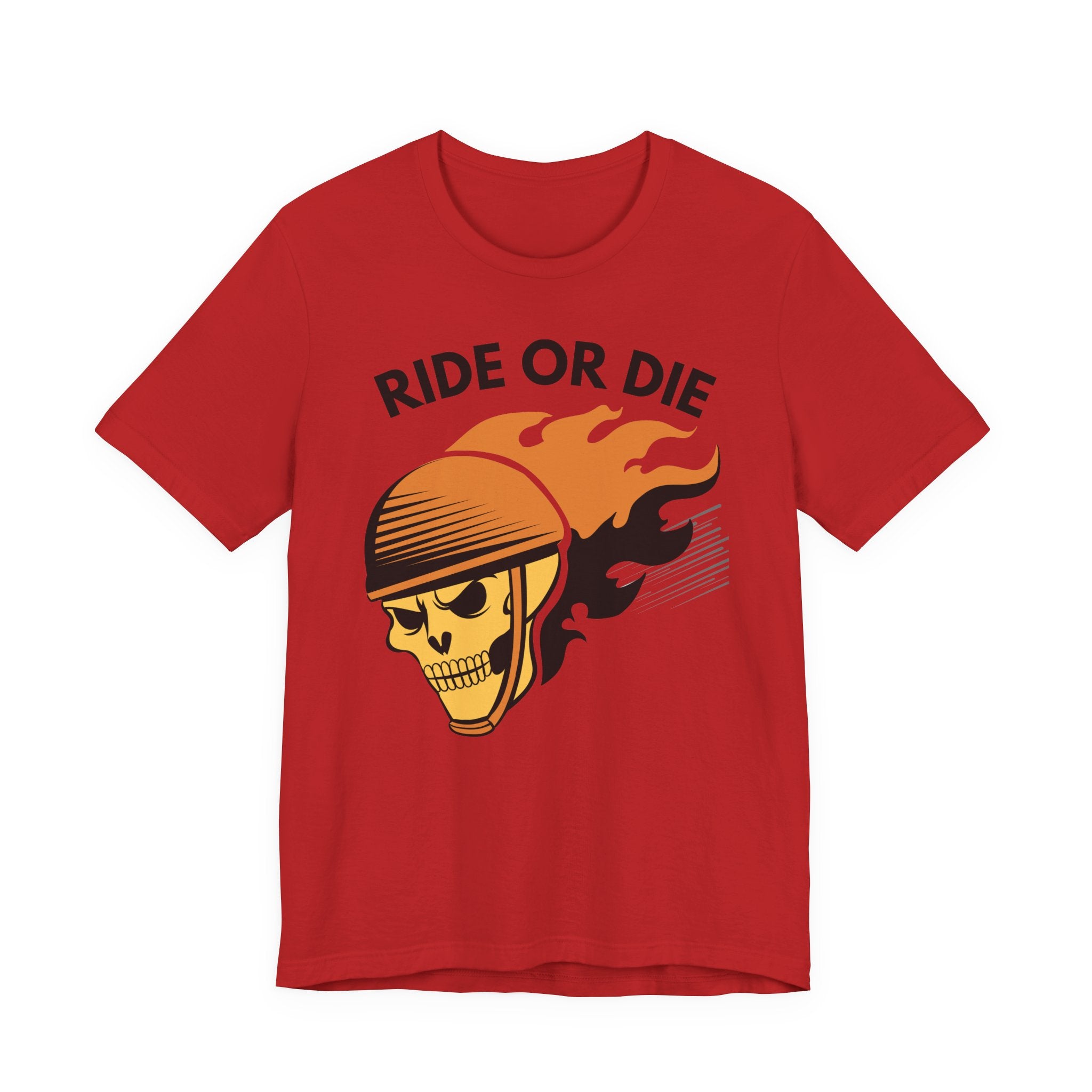 Ride or Die Skull Helmet T-Shirt | Biker Graphic Tee for Men | Vintage Motorcycle Shirt