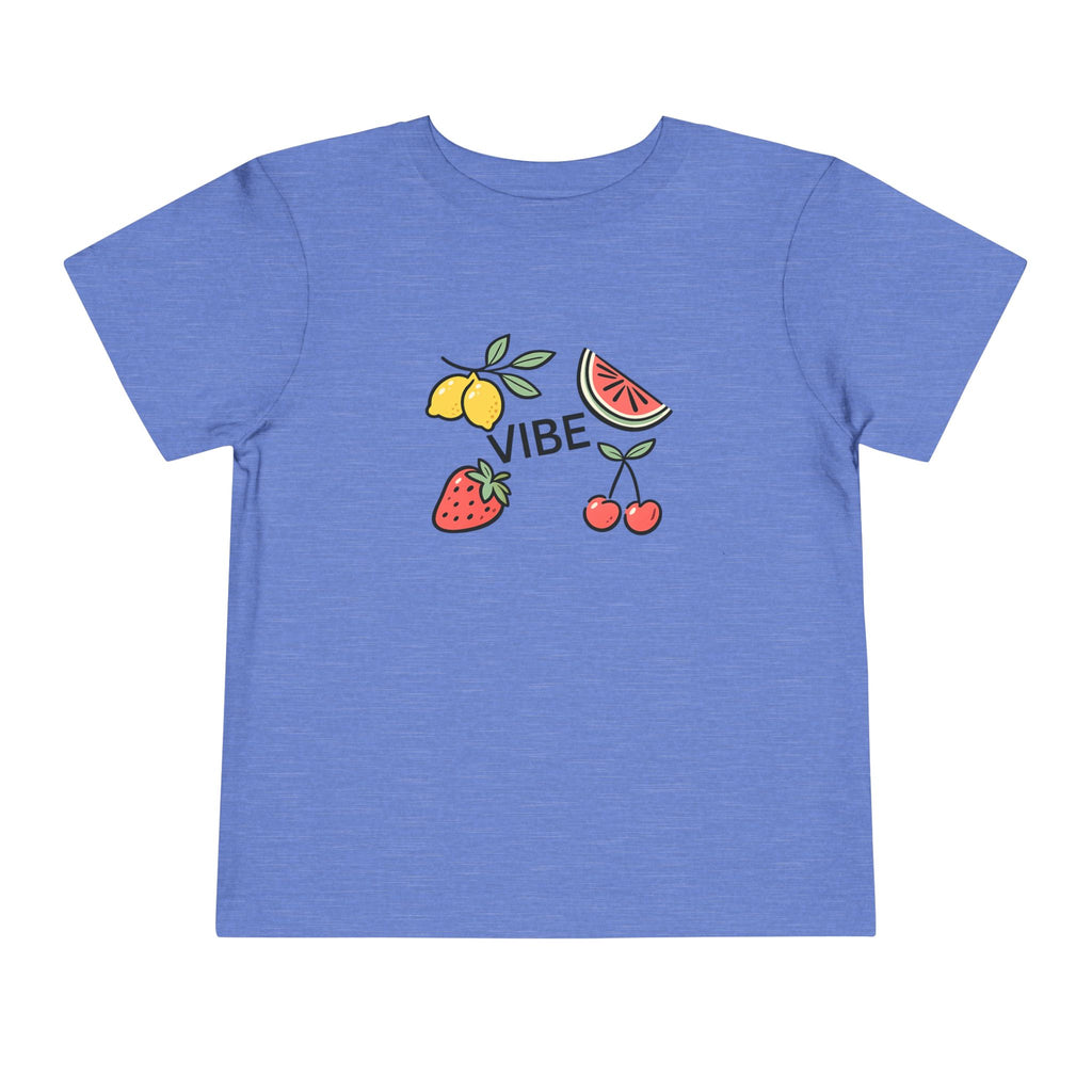 Kids Fruit Shirt Vibe Tee Toddler Summer T-Shirt Cute Lemon Strawberry Cherry Watermelon Graphic Shirt Unisex Kids Gift