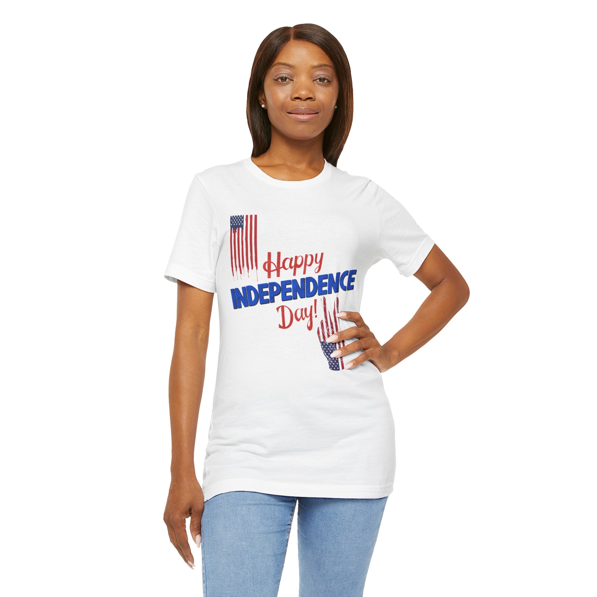 Happy Independence Day Shirt, Patriotic 4th of July T-Shirt, USA Flag Shirt, American Independence Day Tee