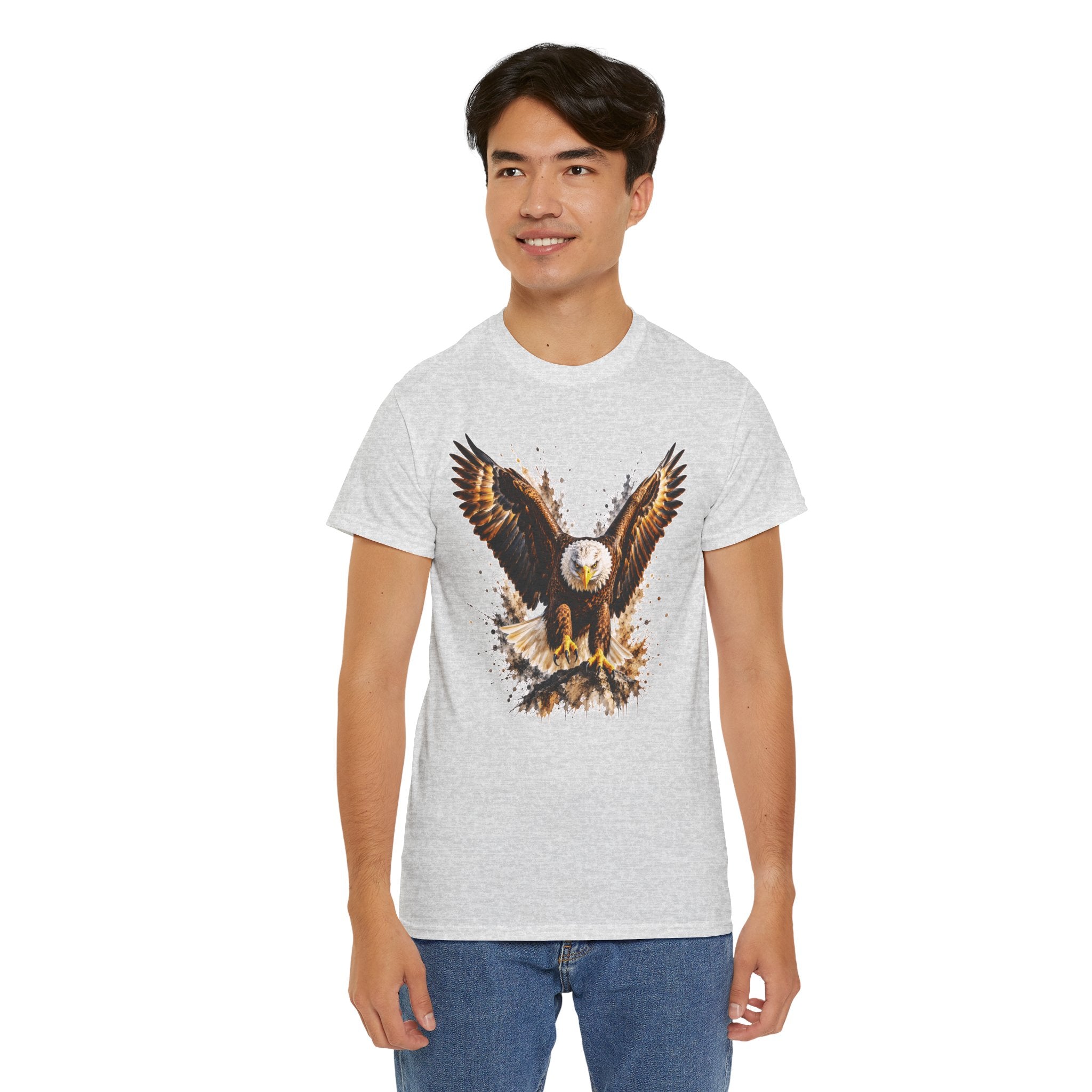 Majestic Bald Eagle T-Shirt, Eagle Graphic Tee, Patriotic Wildlife Shirt, Unisex Bird Lover Tee, American Eagle Gift
