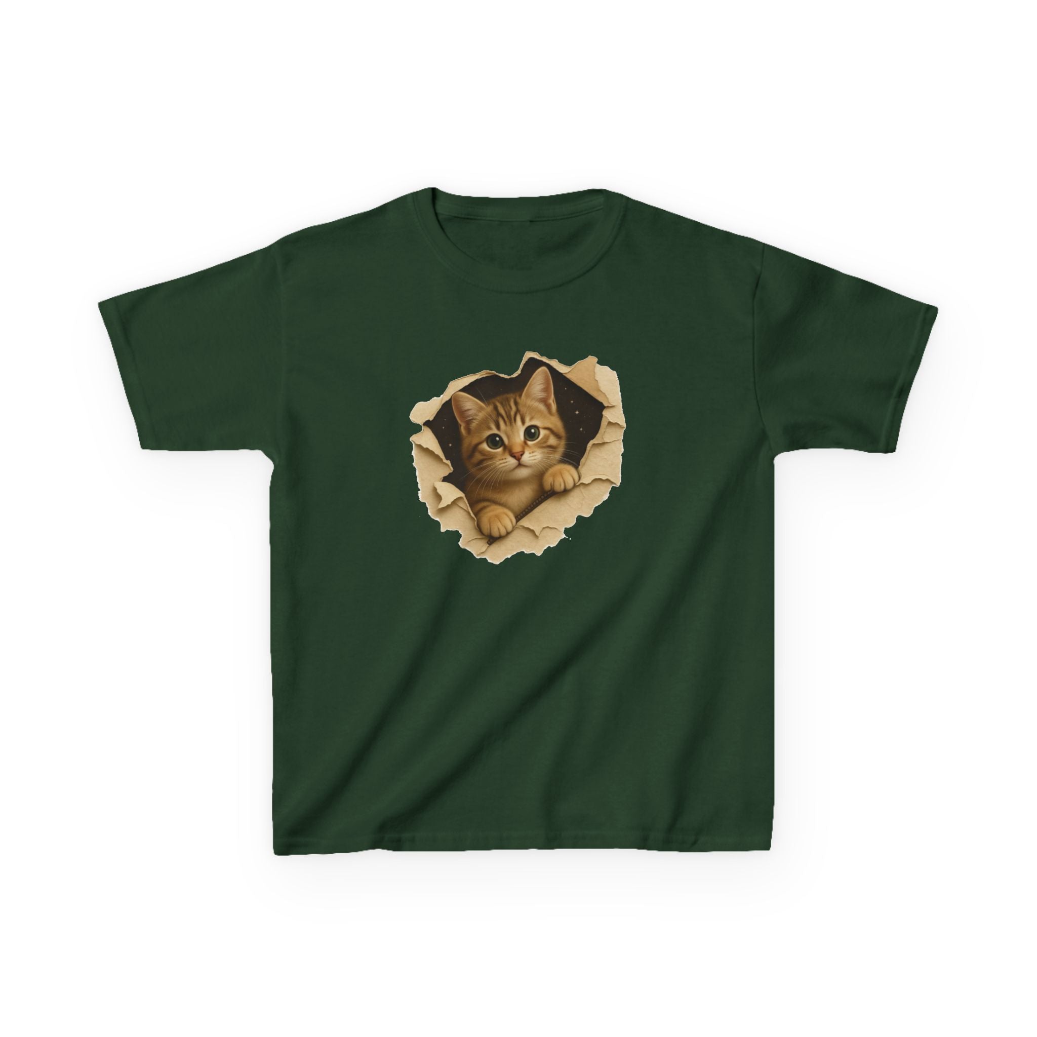 Cute Kitten Kids T-Shirt | Funny Cat Graphic Tee for Boys & Girls | Adorable Kitty Shirt | Gift for Cat Lovers Kids