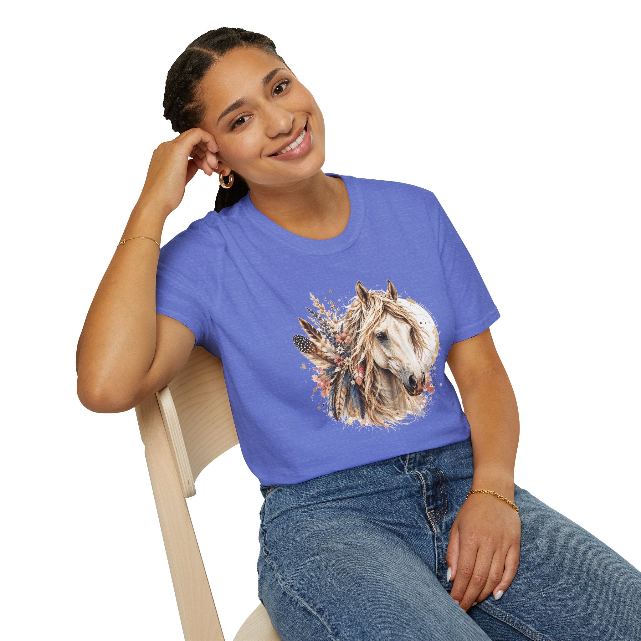 Horse T-Shirt, Western Horse Graphic Tee, Equestrian Shirt, Horse Lover Gift, Country Style Tee