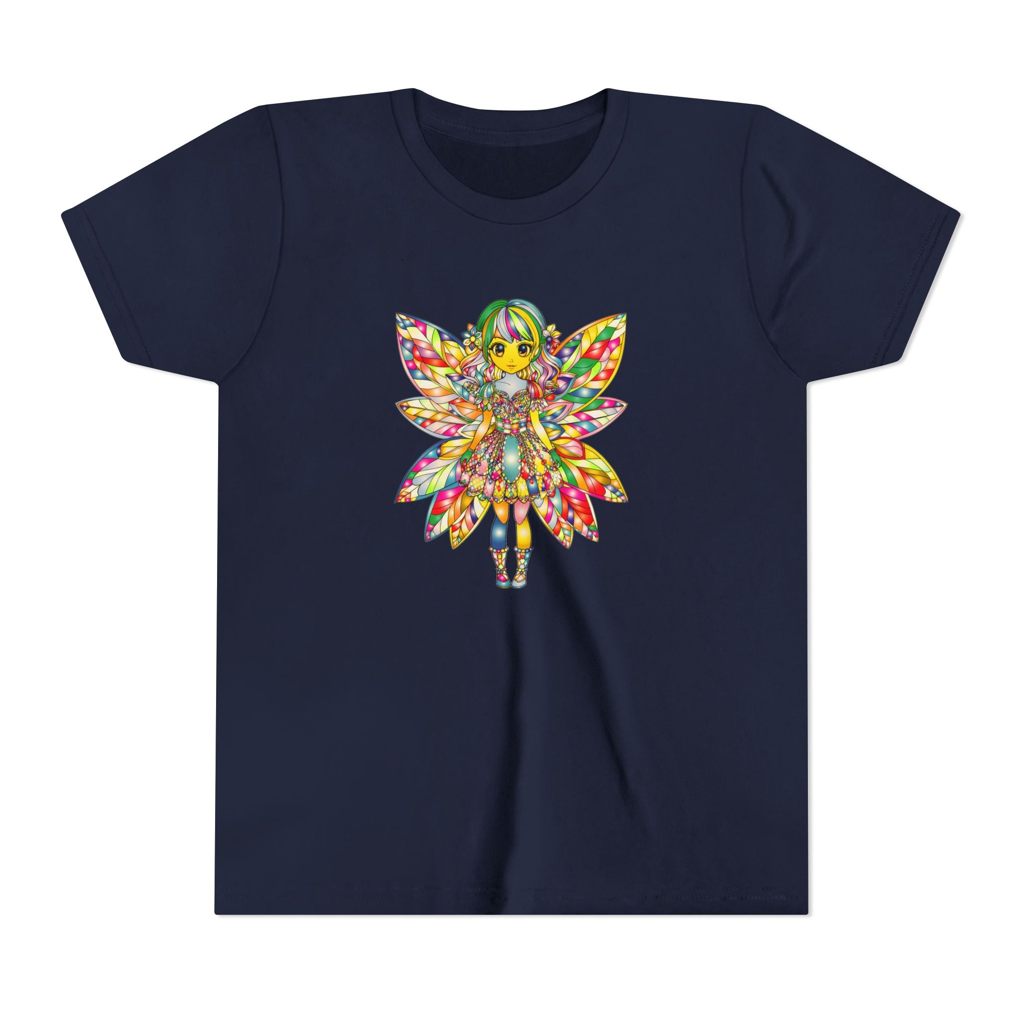Rainbow Fairy Shirt for Girls, Magical Fairy Kids Tee, Cute Fantasy T-Shirt, Colorful Fairy Gift