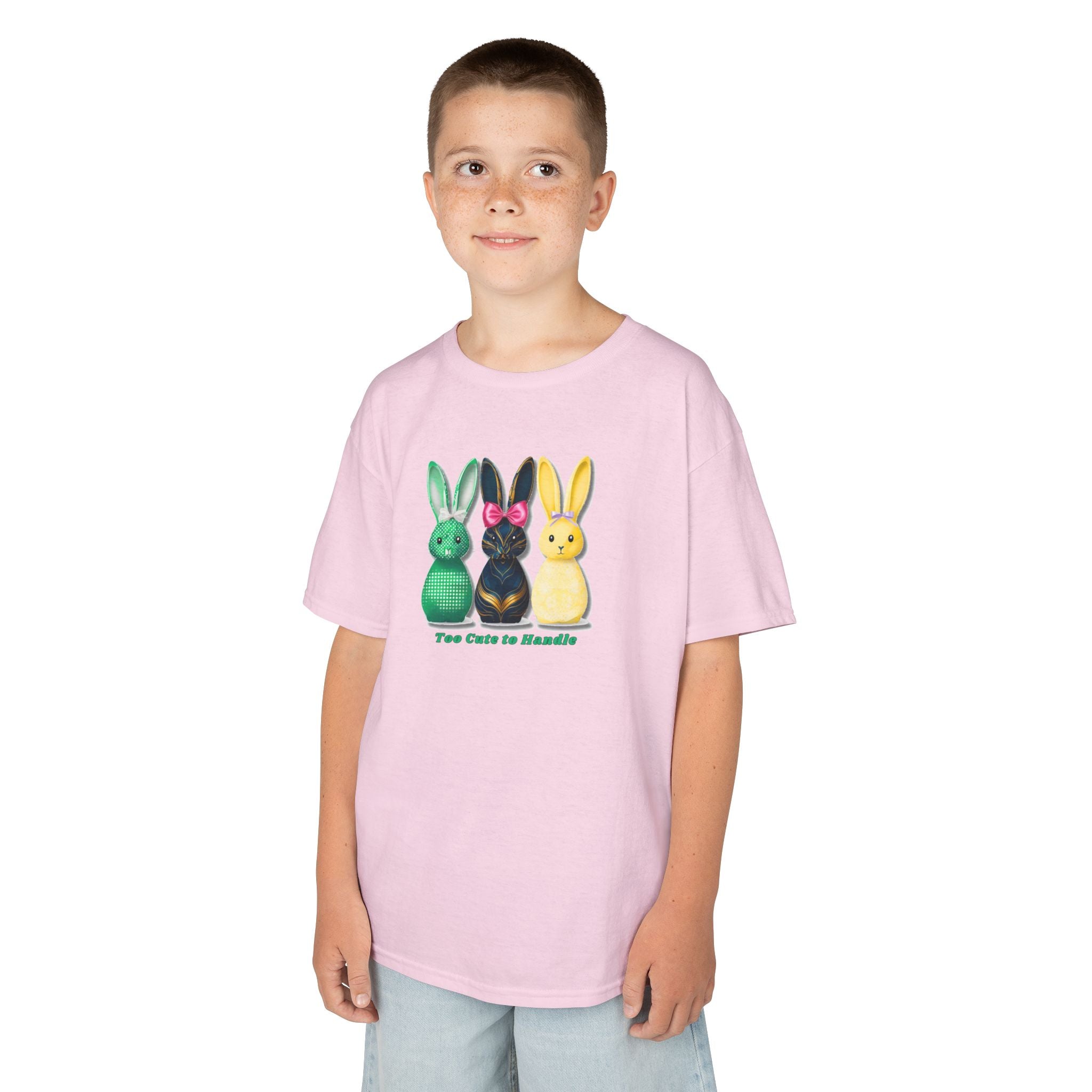 Kids Tee — Colorful Bunny Trio "You Color Me Beautiful" Easter Shirt