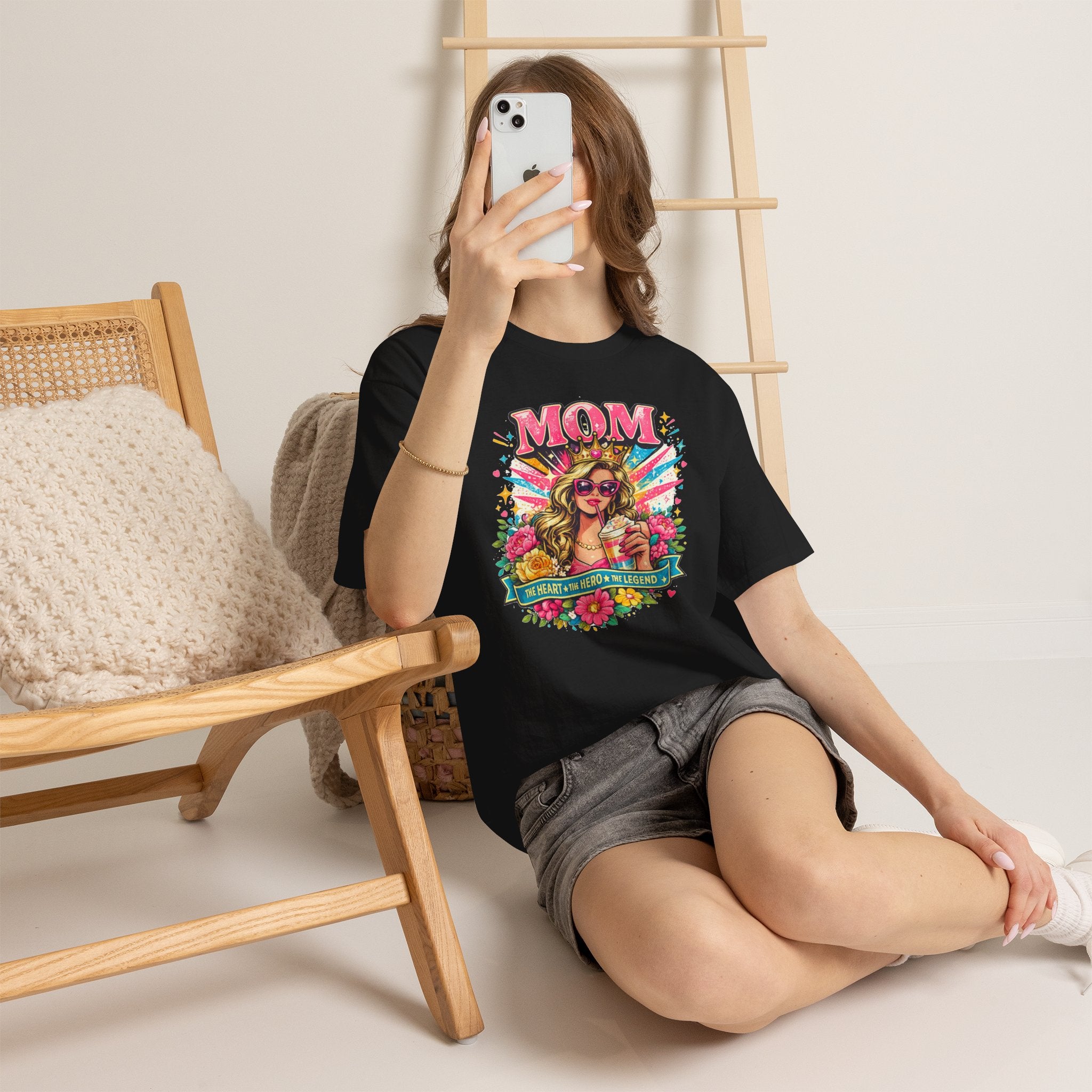Mama Floral Shirt, Mom Graphic Tee, Gift for Mom, Colorful Vintage Mom T-Shirt, Cute Mama Shirt, Mother's Gift, Mom Life Tee