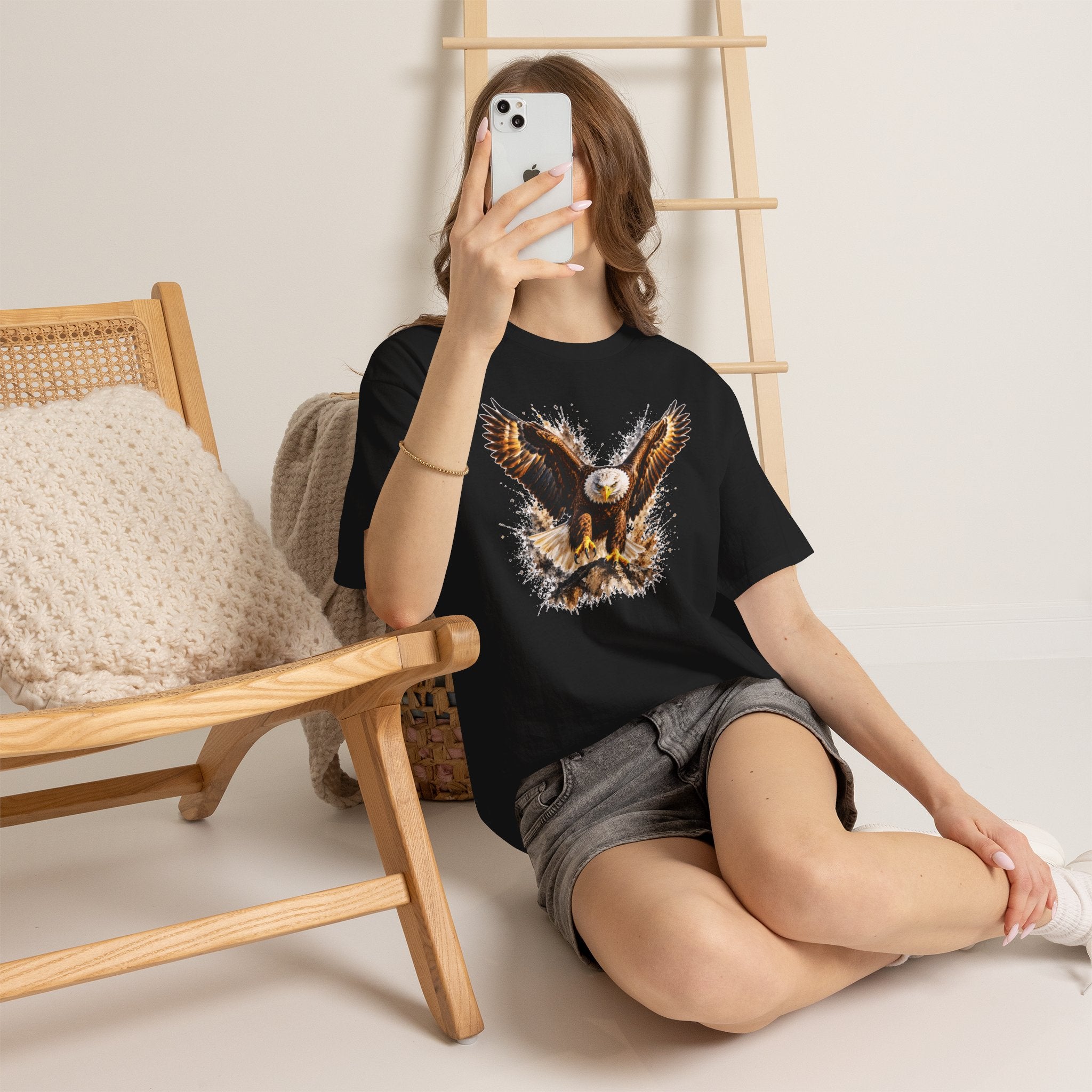 Majestic Bald Eagle T-Shirt, Eagle Graphic Tee, Patriotic Wildlife Shirt, Unisex Bird Lover Tee, American Eagle Gift