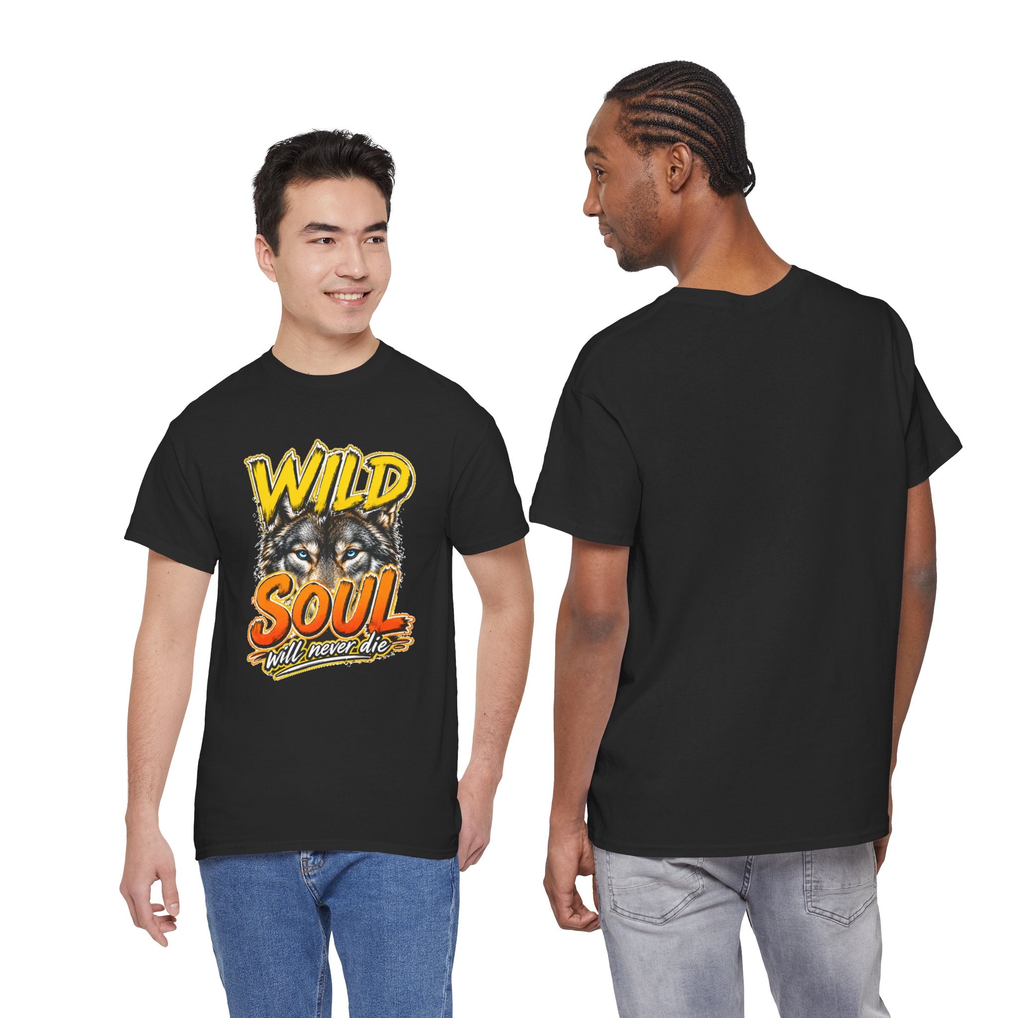 Wolf 'Wild Soul' Graphic Tee – Bold Wildlife Shirt for Nature Lovers