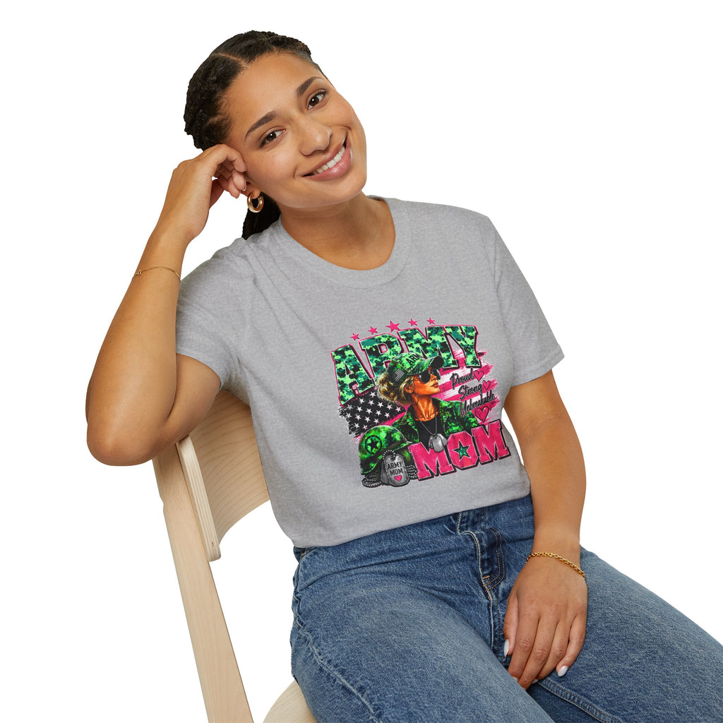 Army Mom Shirt, Military Mom T-Shirt, Army Proud Shirt, Patriotic Mom Gift, Veteran Mom Gift