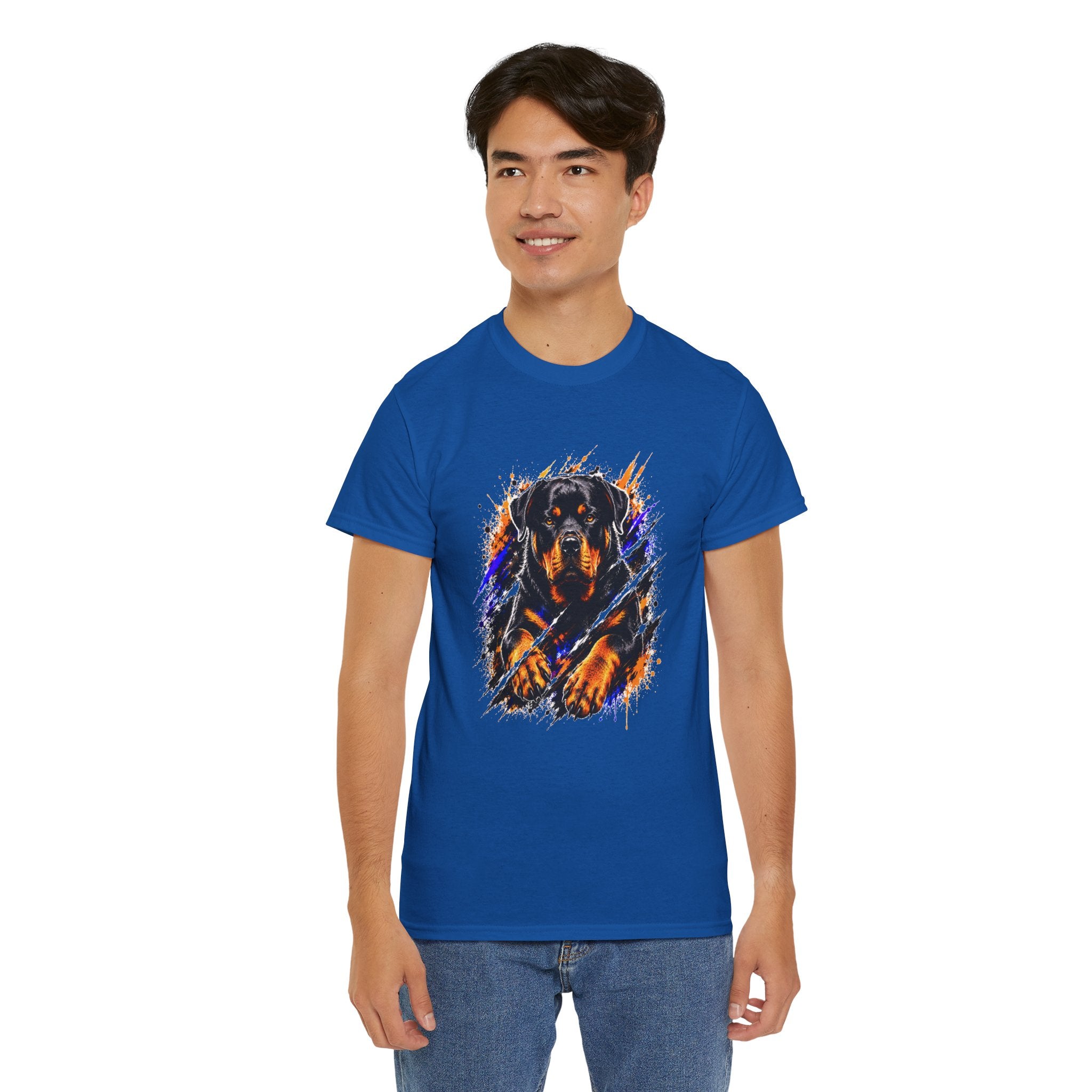 Rottweiler Graphic T-Shirt | Fierce Dog Lover Tee | Bold Rottie Shirt | Gift for Rottweiler Owners