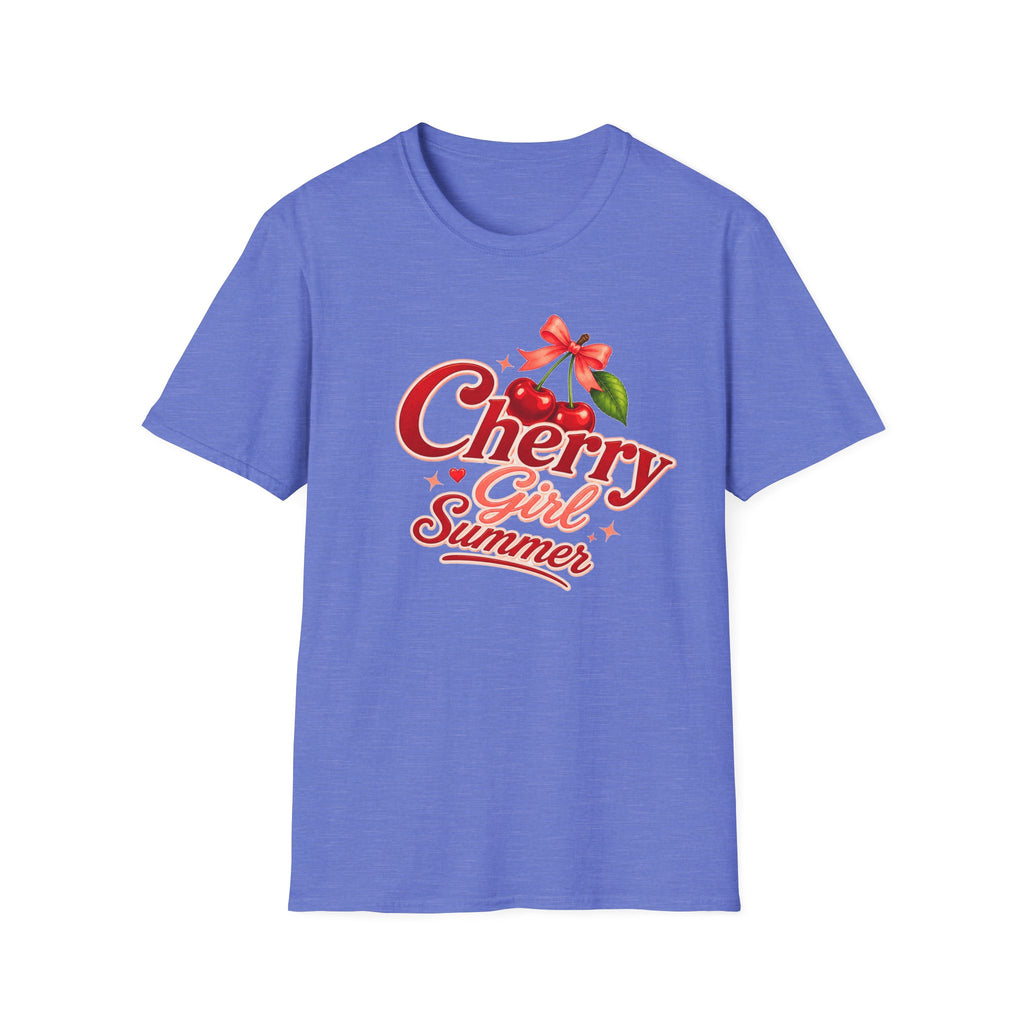 Cherry Girl Summer T-Shirt | Cute Retro Cherry Tee | Coquette Aesthetic Shirt | Summer Graphic Tee | Trendy Women's Shirt