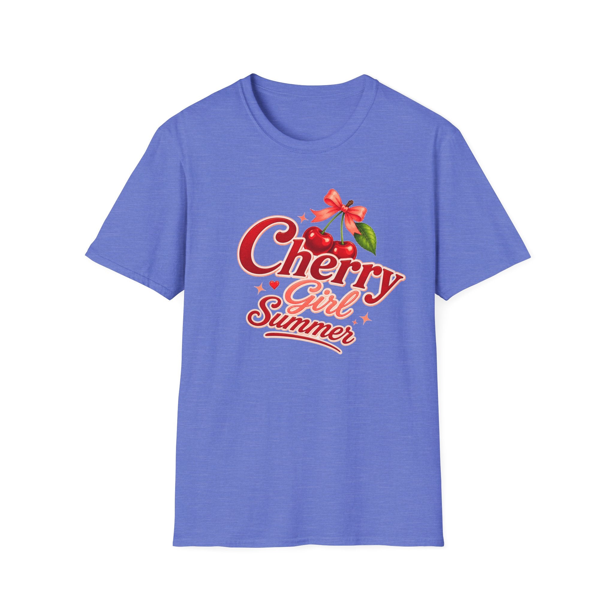 Cherry Girl Summer T-Shirt | Cute Retro Cherry Tee | Coquette Aesthetic Shirt | Summer Graphic Tee | Trendy Women's Shirt