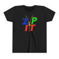 Youth Tee - "Zip It" Colorful Zipper Graphic
