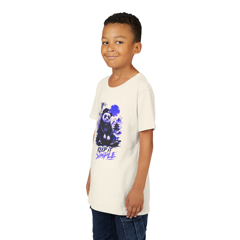 Youth Tee — 'Keep It Simple' Panda Graphic