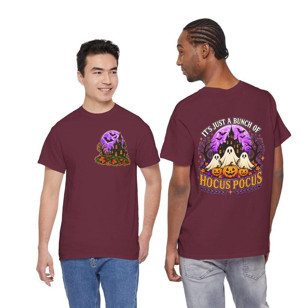 Hocus Pocus Halloween Shirt | Ghost & Pumpkin Front Back Tee