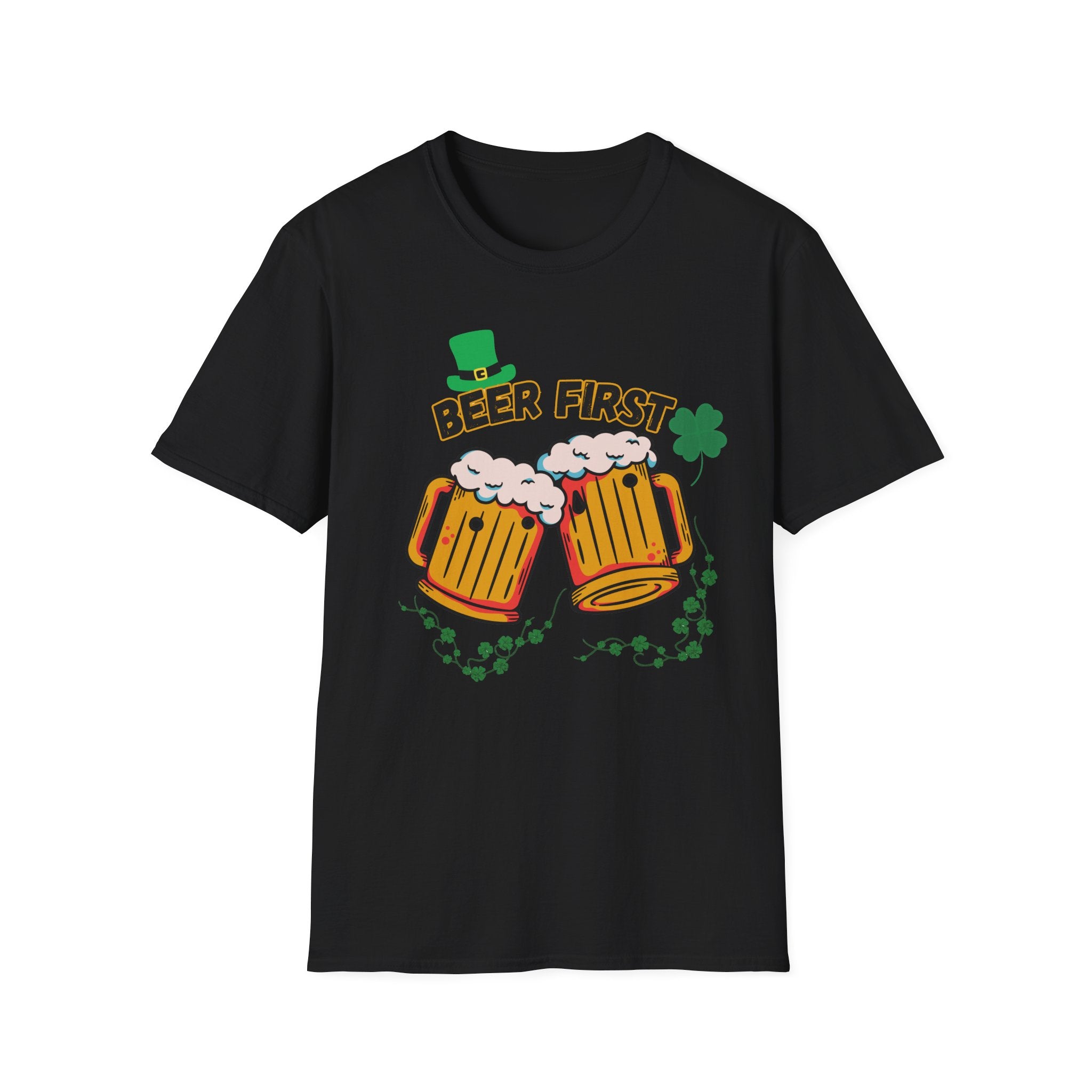 Beer First T-Shirt — St. Patrick's Day Beer Mug Tee